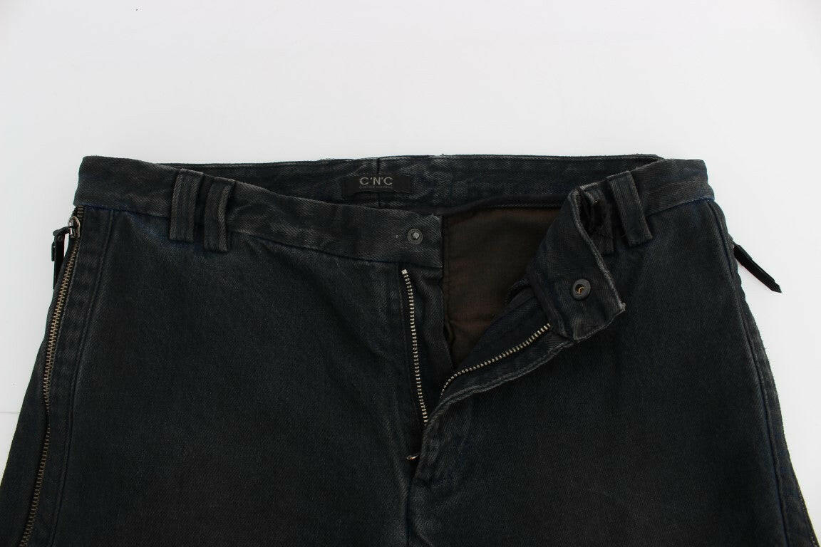 Costume National Blue Cotton Slim Pants Denim Jeans -   -  Costume National.
