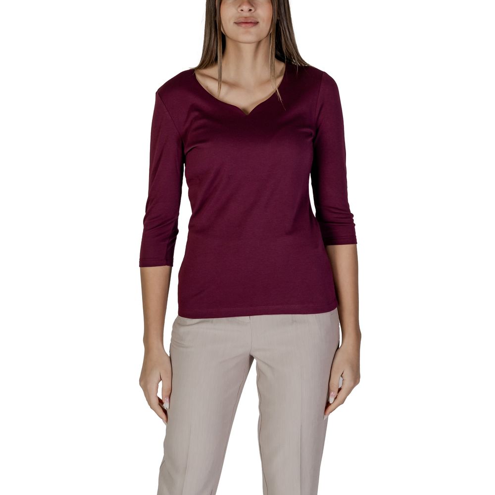 Street One Purple Cotton T-Shirt -   -  Street One.