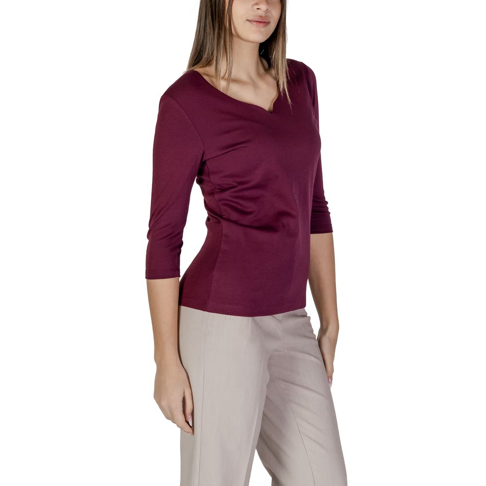 Street One Purple Cotton T-Shirt -   -  Street One.