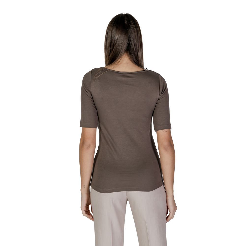 Street One Brown Cotton T-Shirt -   -  Street One.