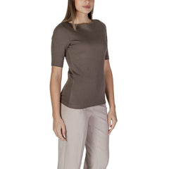 Street One Brown Cotton T-Shirt -   -  Street One.