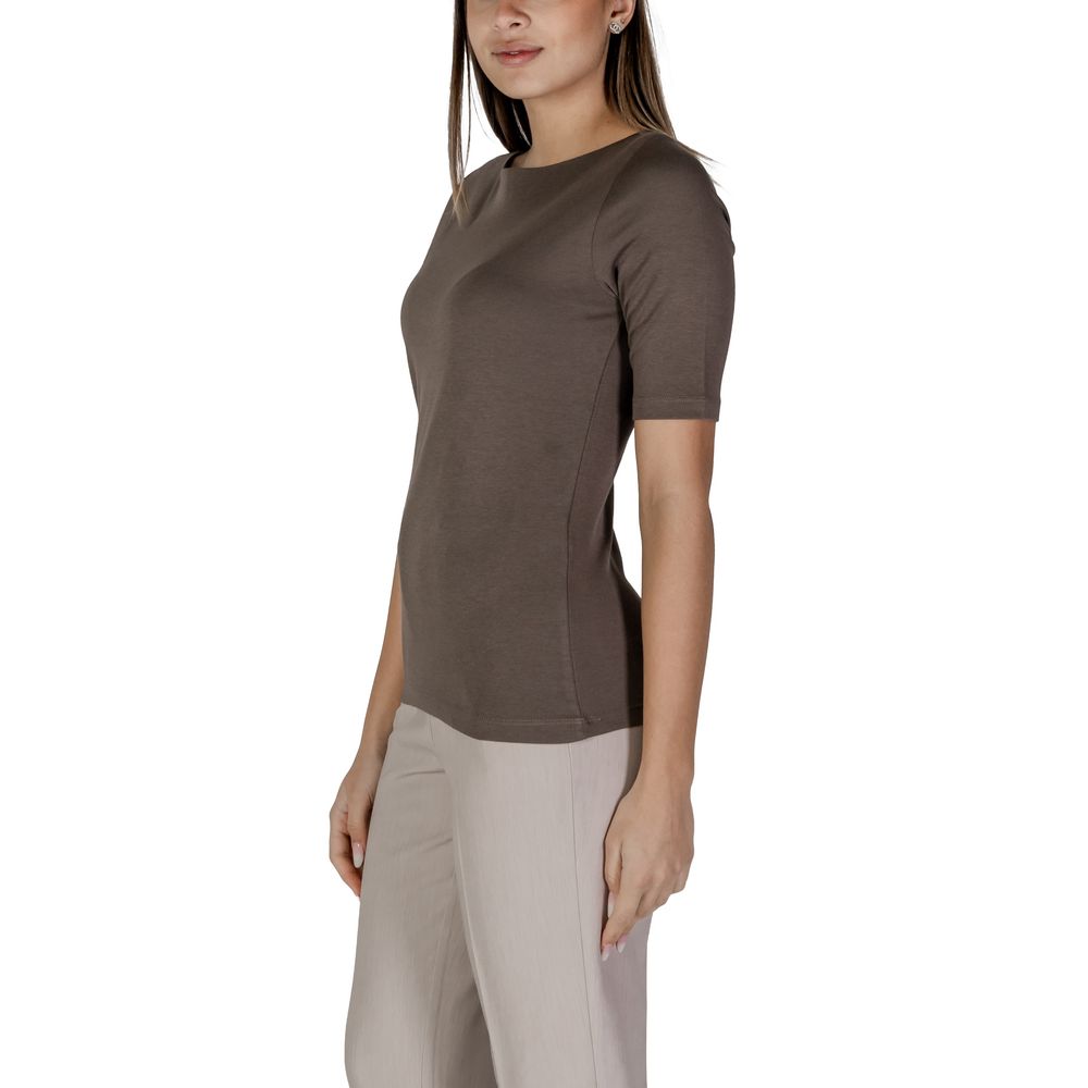 Street One Brown Cotton T-Shirt -   -  Street One.