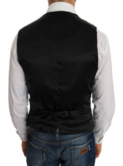 Dolce & Gabbana Black Polka Dot Pattern Vest -  Vests for Men Suits -  Dolce & Gabbana.