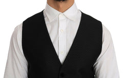 Dolce & Gabbana Black Polka Dot Pattern Vest -  Vests for Men Suits -  Dolce & Gabbana.
