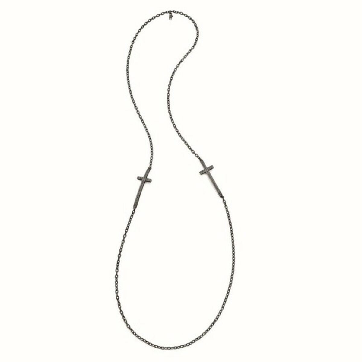 Ladies' Necklace Folli Follie 3N14T020KK_Plata Negra 90 cm -  Jewellery, Women -  Folli Follie.