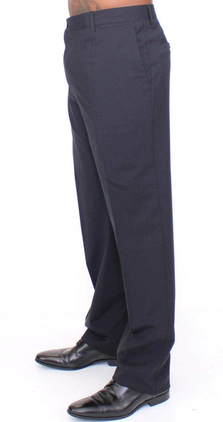 Dolce & Gabbana Black Wool Stretch Pleated Pants -   -  Dolce & Gabbana.