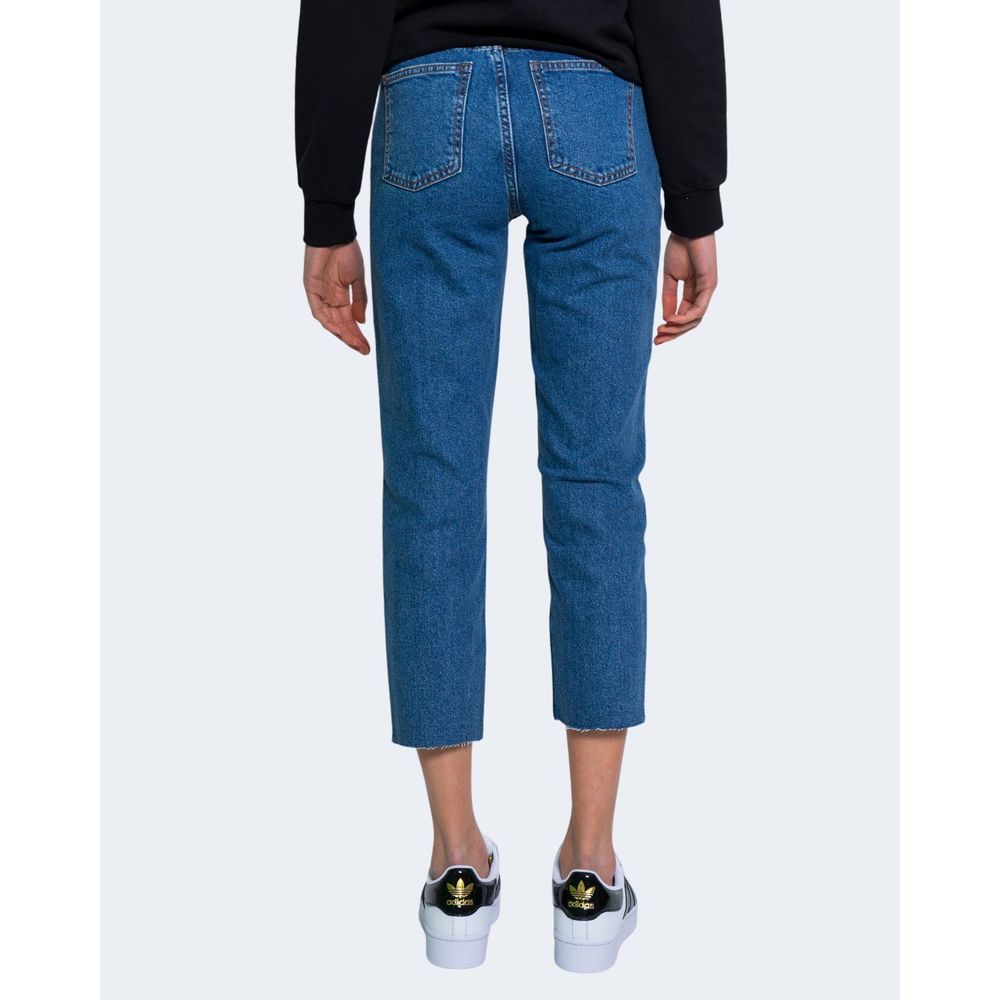 Only Blue Cotton Mom Jean -   -  Only.