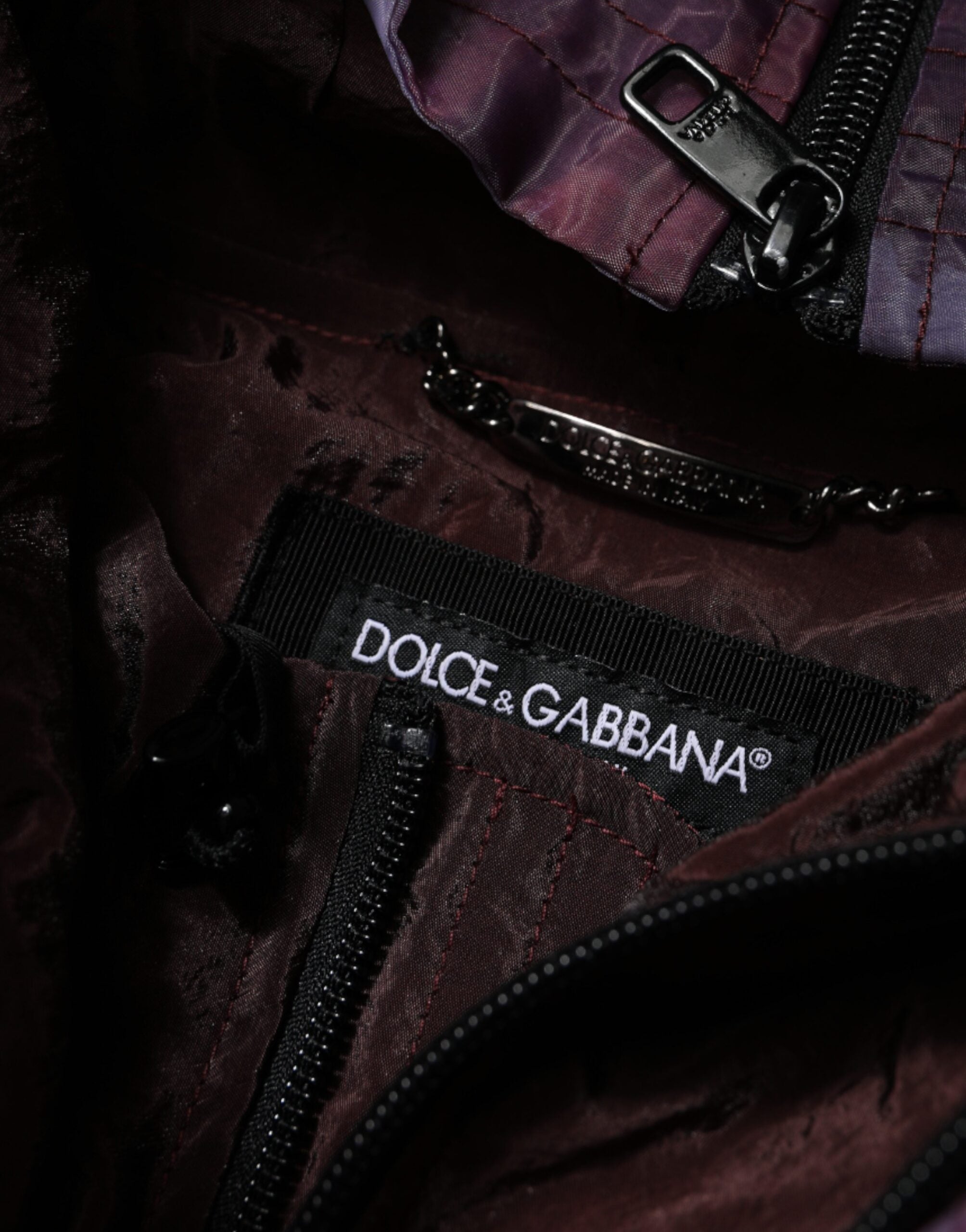 Dolce & Gabbana Purple Camouflage Hooded Men Blouson Jacket -   -  Dolce & Gabbana.