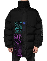 Dolce & Gabbana Black Nylon Puffer Men Full Zip Jacket -   -  Dolce & Gabbana.
