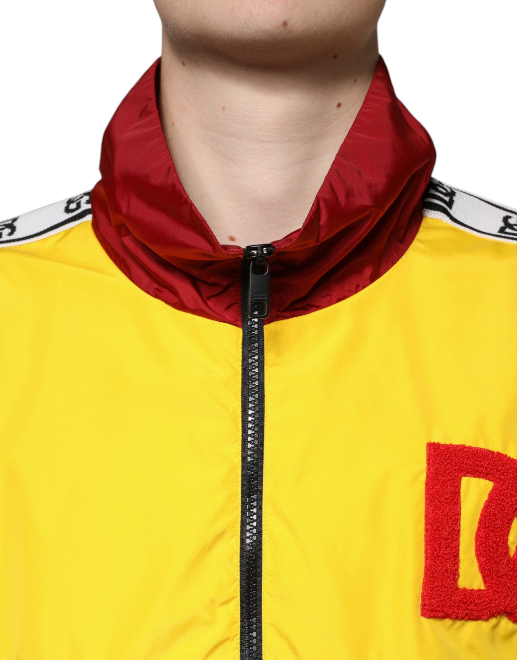 Dolce & Gabbana Multicolor Patchwork Men Full Zip Sweater -   -  Dolce & Gabbana.