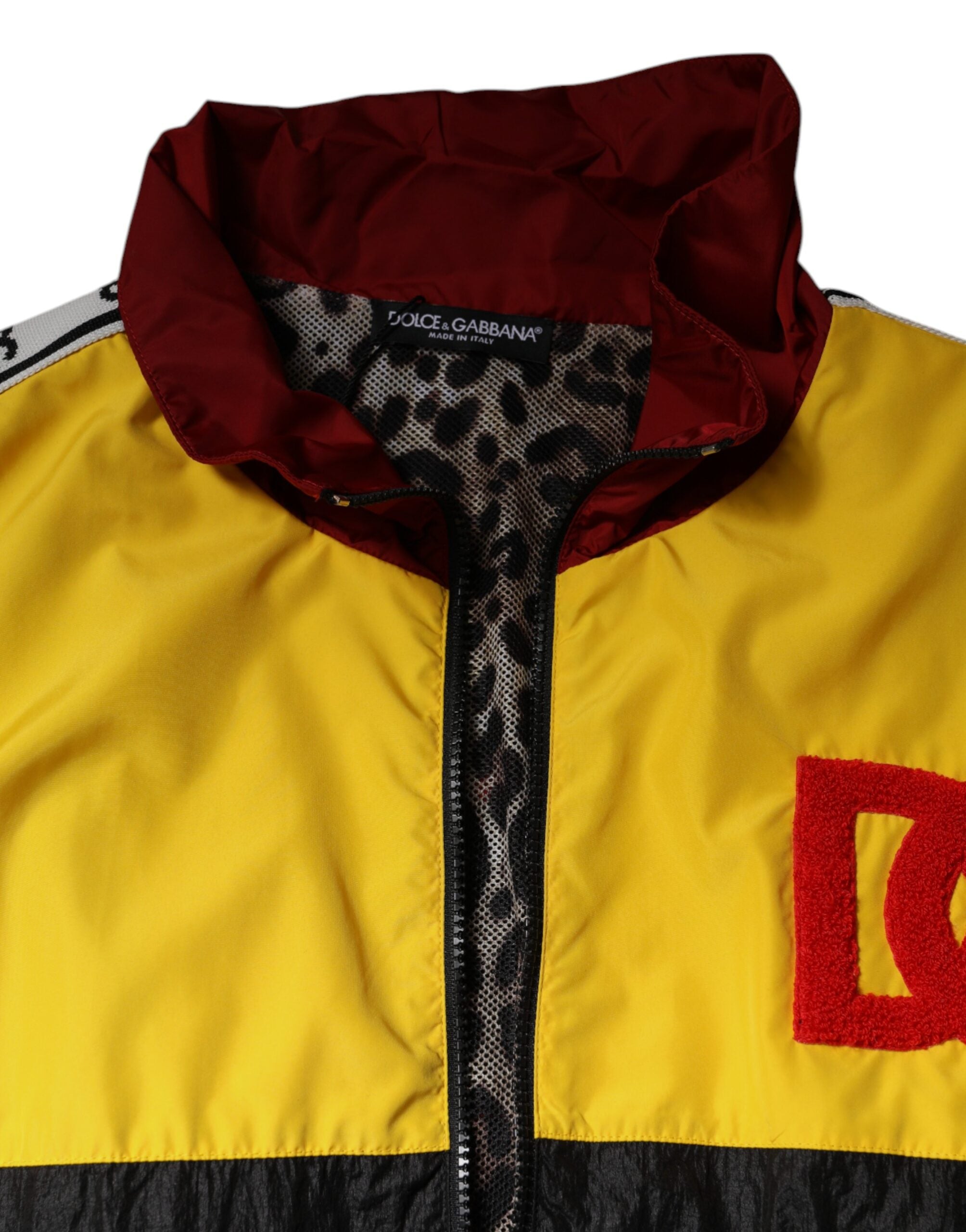 Dolce & Gabbana Multicolor Patchwork Men Full Zip Sweater -   -  Dolce & Gabbana.
