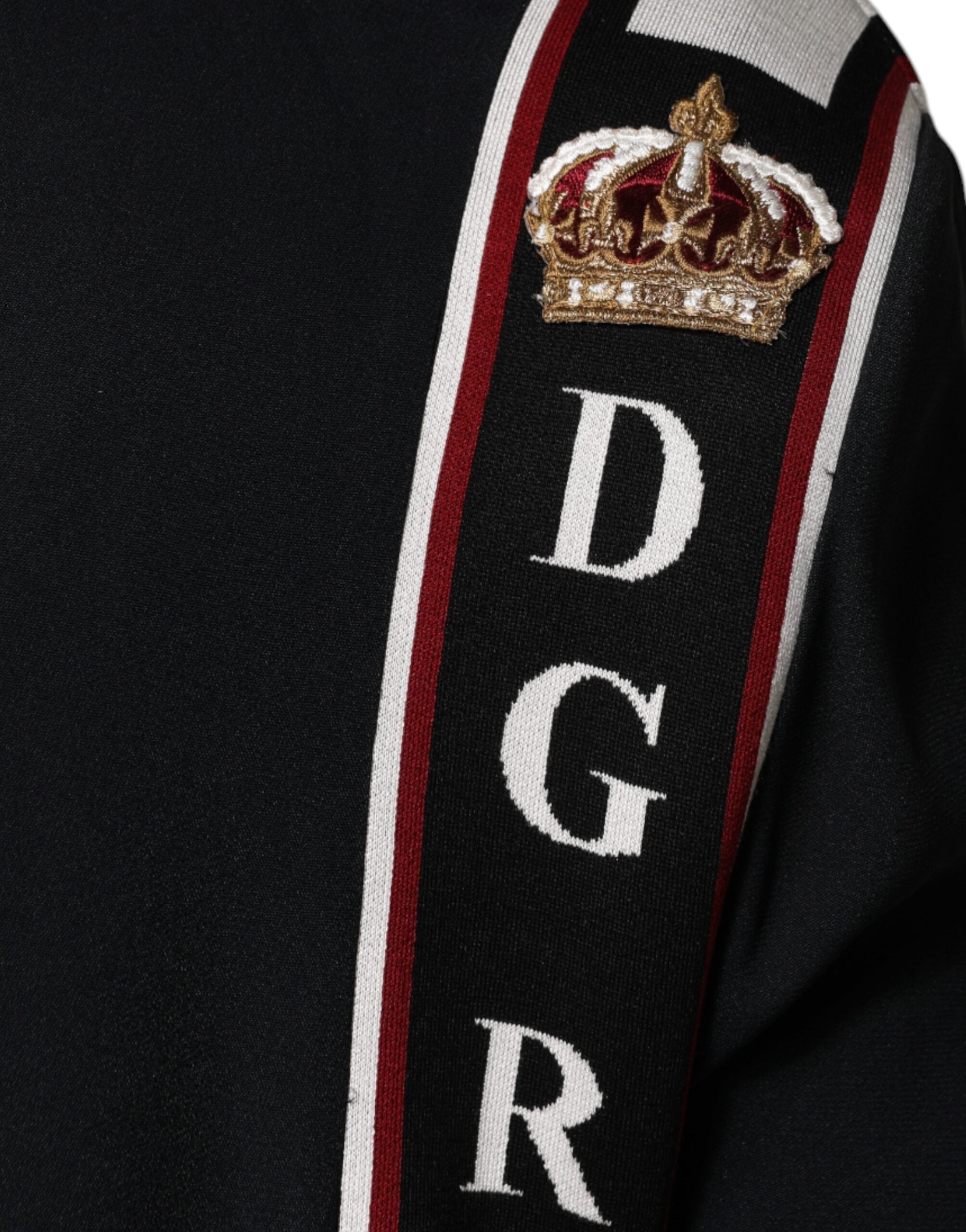 Dolce & Gabbana Black DG King Full Zip Sweatshirt Sweater -   -  Dolce & Gabbana.