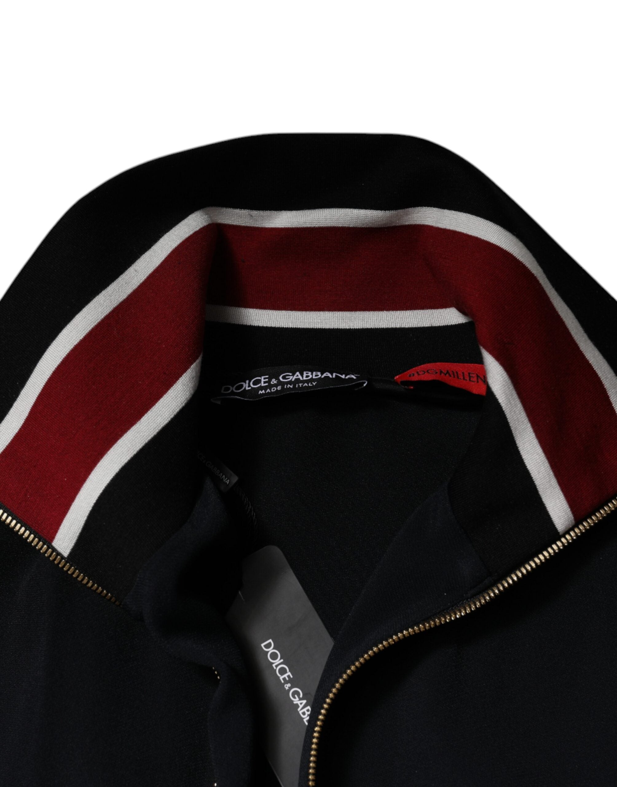Dolce & Gabbana Black DG King Full Zip Sweatshirt Sweater -   -  Dolce & Gabbana.