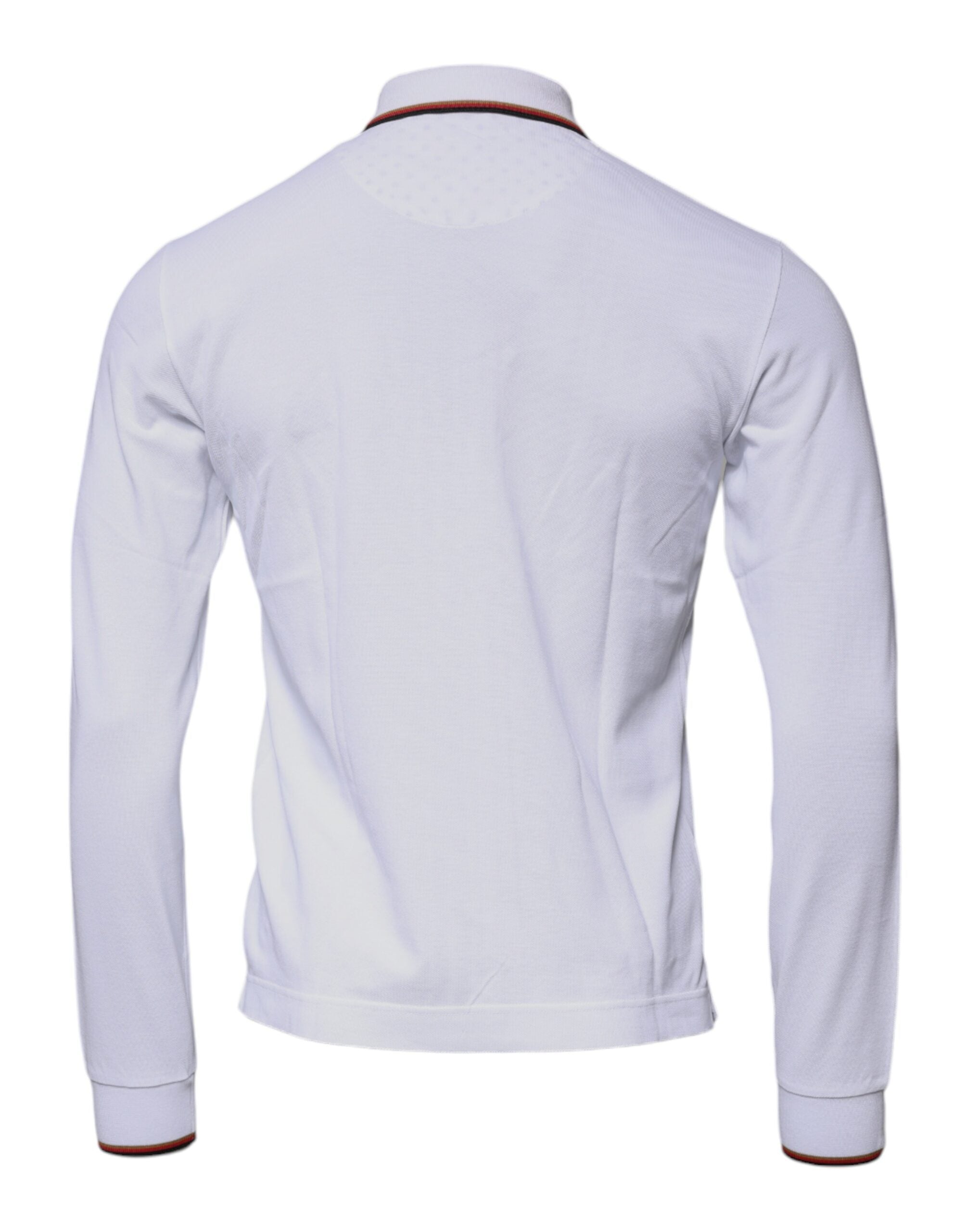Dolce & Gabbana White Crown Men Full Zip Sweatshirt Sweater -   -  Dolce & Gabbana.