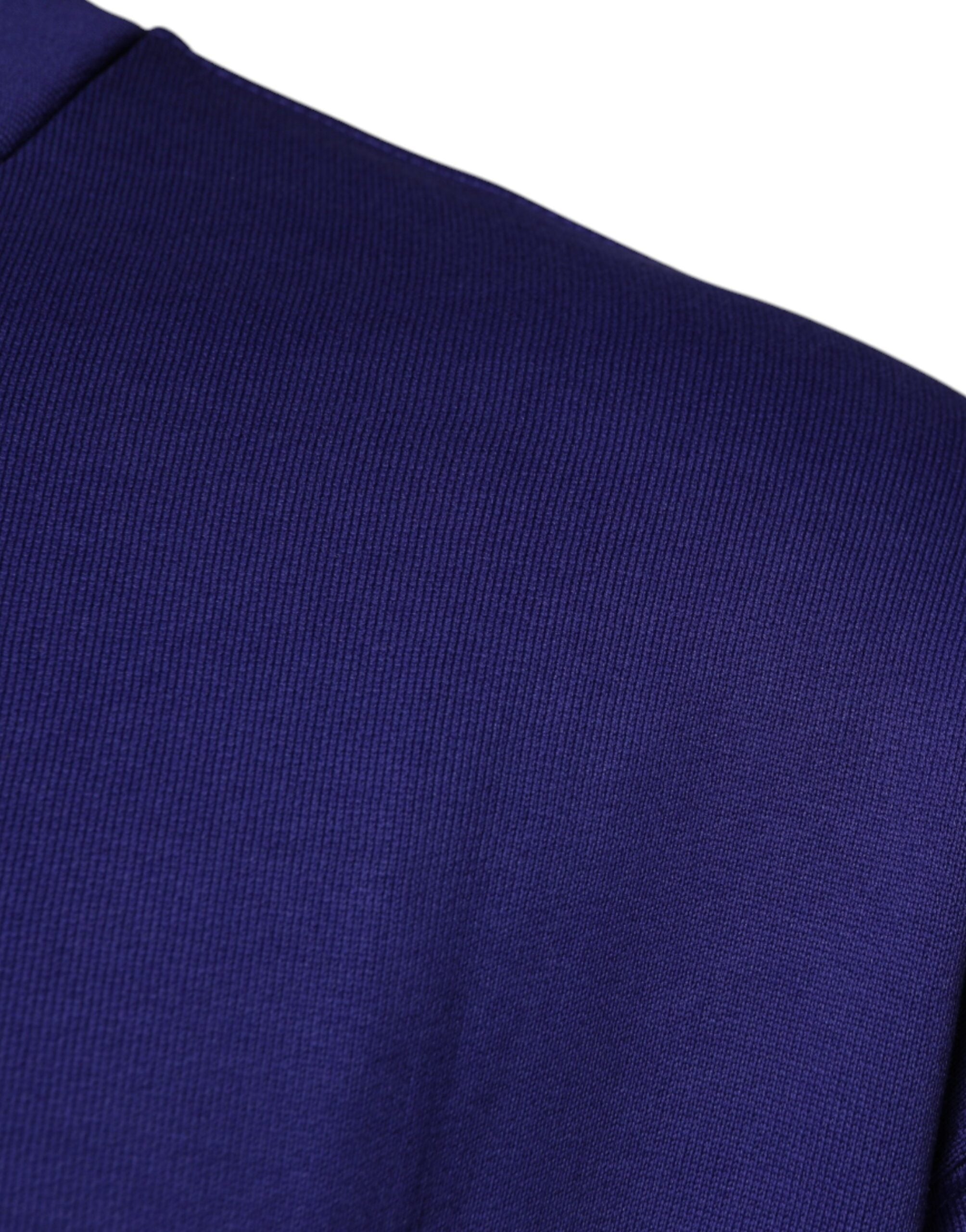 Dolce & Gabbana Blue Cotton Crew Neck Men Pullover Sweater -   -  Dolce & Gabbana.