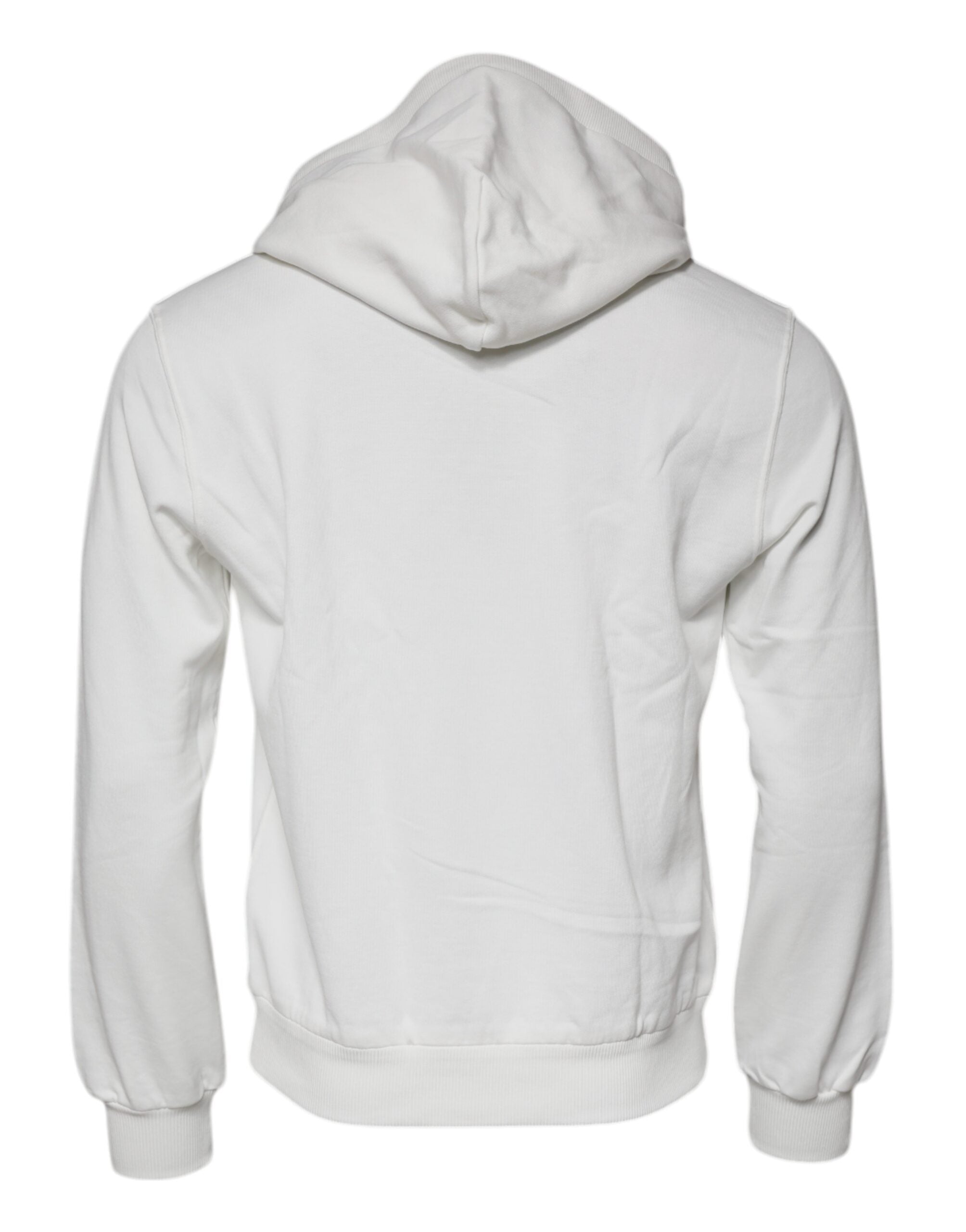 Dolce & Gabbana White Caesar Cotton Hooded Pullover Sweater -   -  Dolce & Gabbana.
