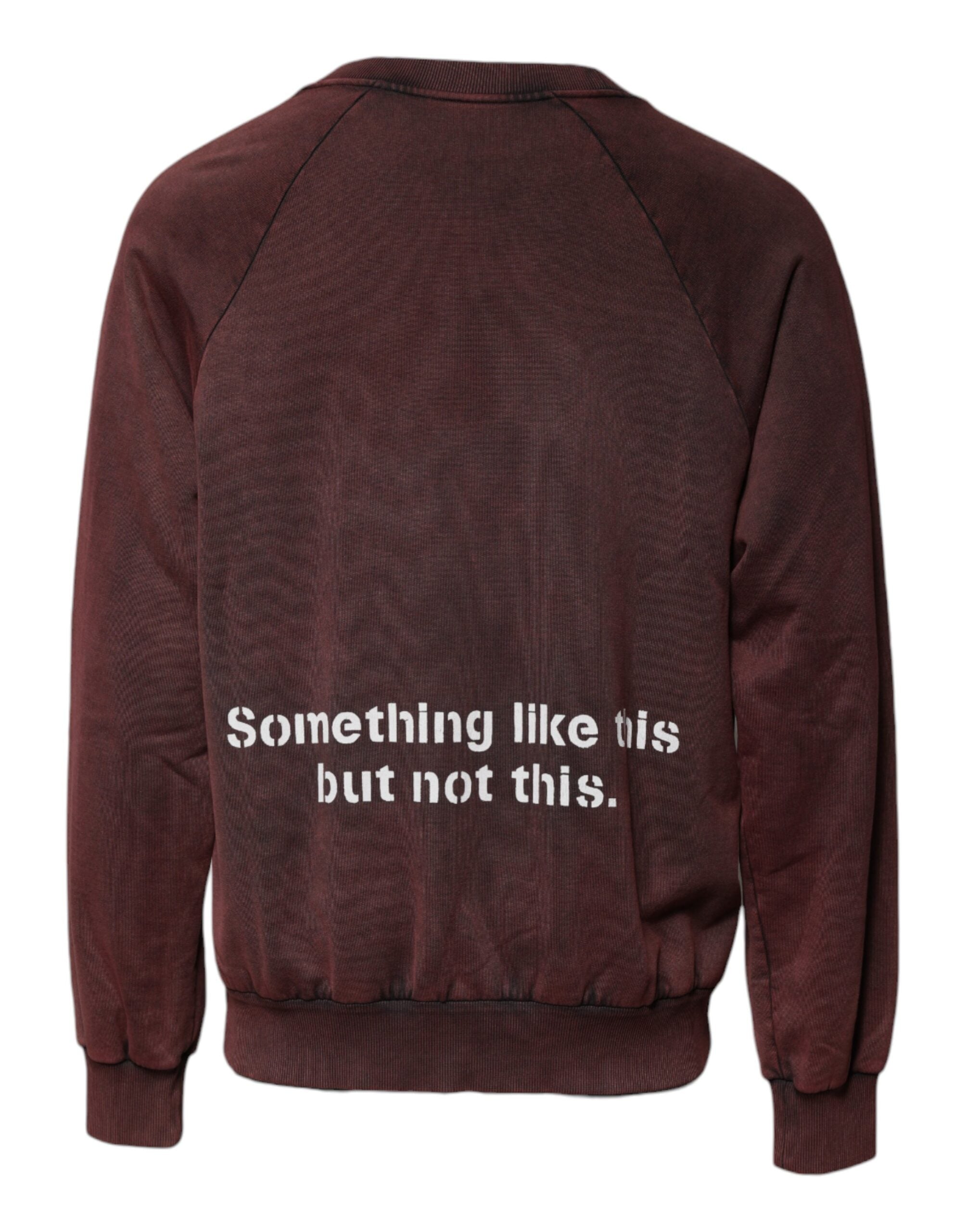 Dolce & Gabbana Brown Logo Cotton Crew Neck Pullover Sweater -   -  Dolce & Gabbana.