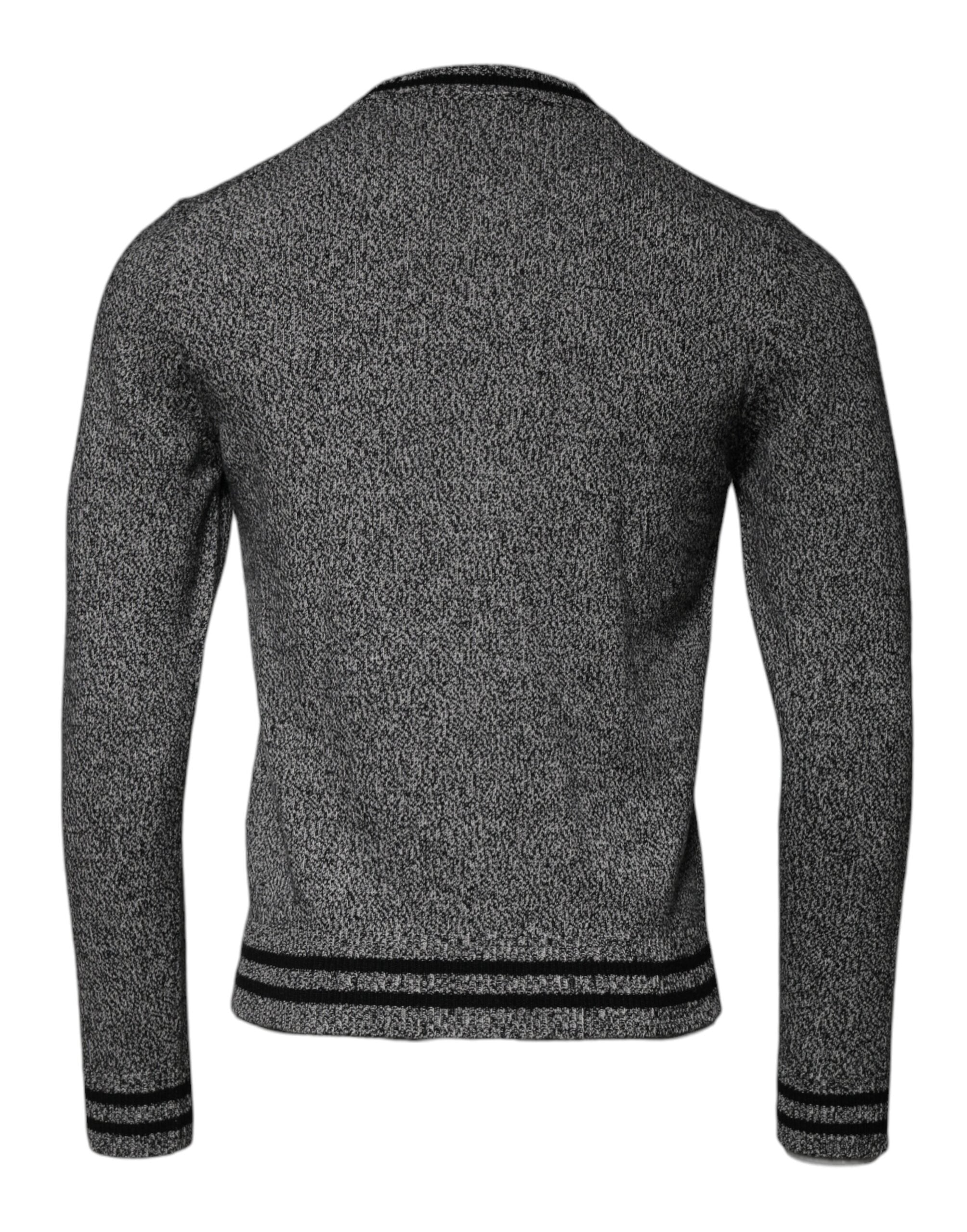 Dolce & Gabbana Gray Crown King Cashmere Pullover Sweater -   -  Dolce & Gabbana.
