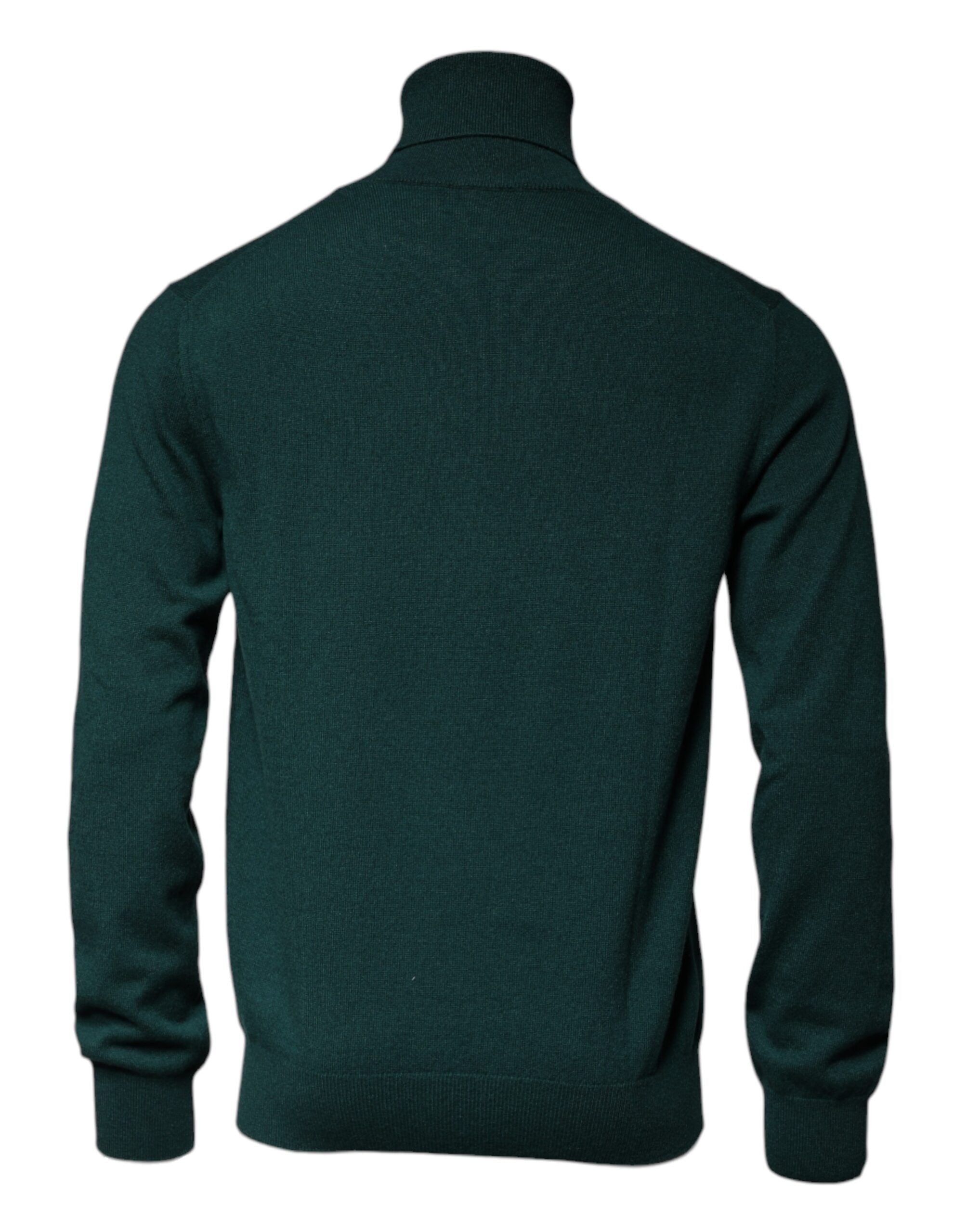 Dolce & Gabbana Green Cashmere Turtleneck Men Pullover Sweater -   -  Dolce & Gabbana.