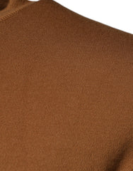 Dolce & Gabbana Brown Logo Plaque Crew Neck Pullover Sweater -   -  Dolce & Gabbana.
