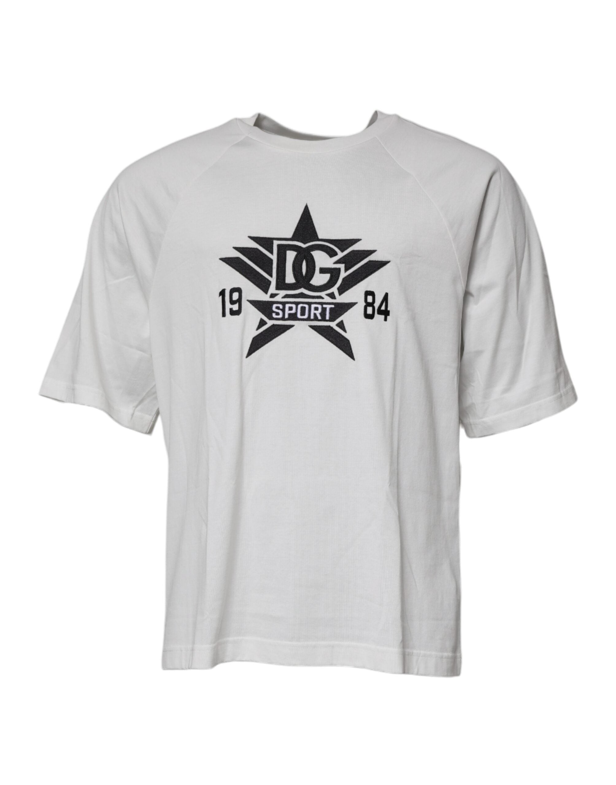 Dolce & Gabbana White DG Sport Crew Neck Short Sleeve T-shirt -   -  Dolce & Gabbana.