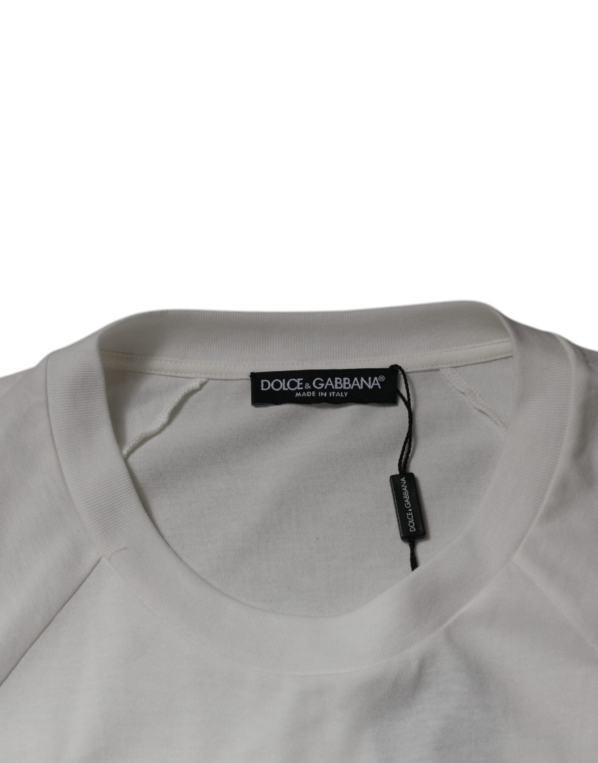 Dolce & Gabbana White DG Sport Crew Neck Short Sleeve T-shirt -   -  Dolce & Gabbana.
