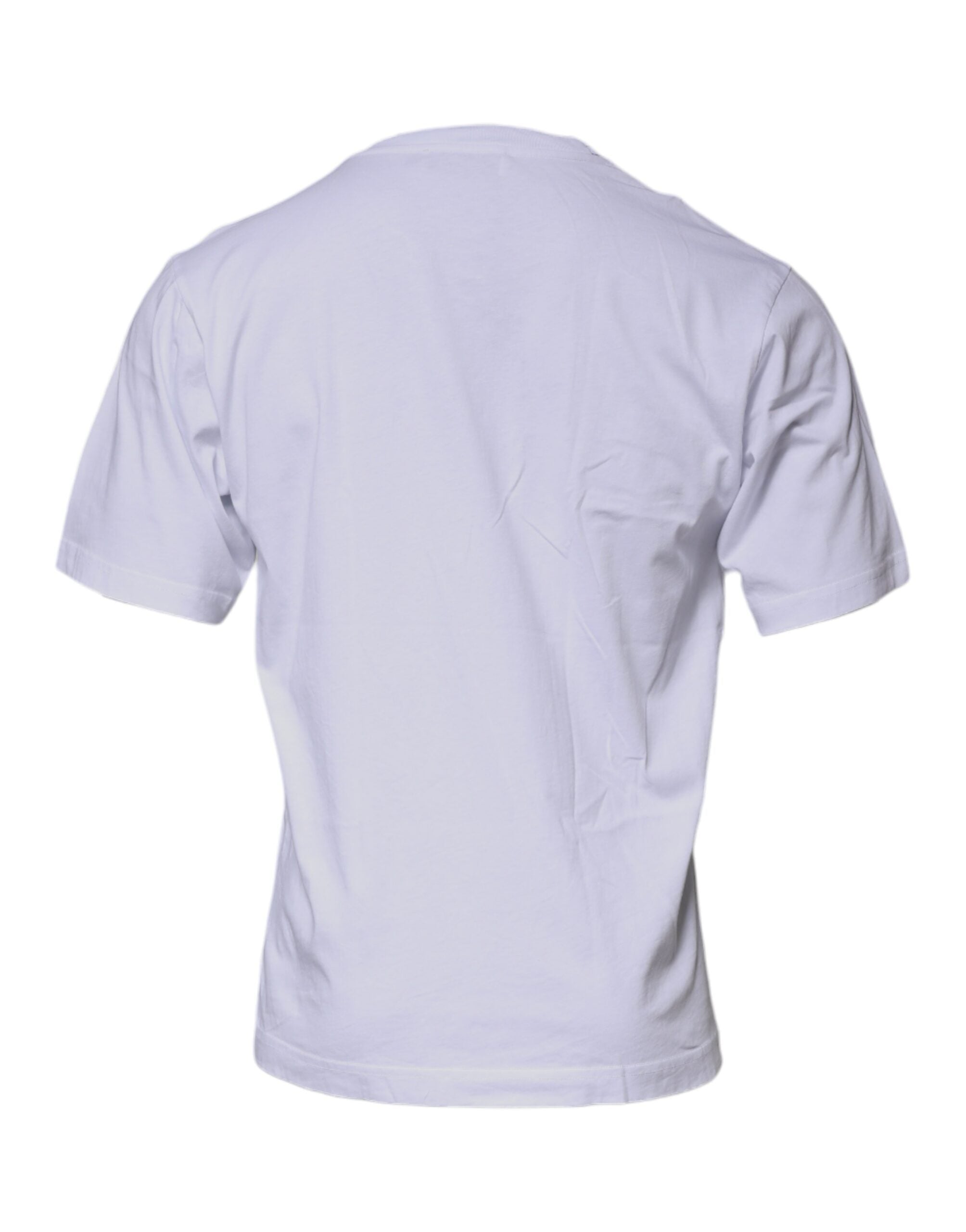 Dolce & Gabbana White DG Logo Cotton Crew Neck T-shirt -   -  Dolce & Gabbana.