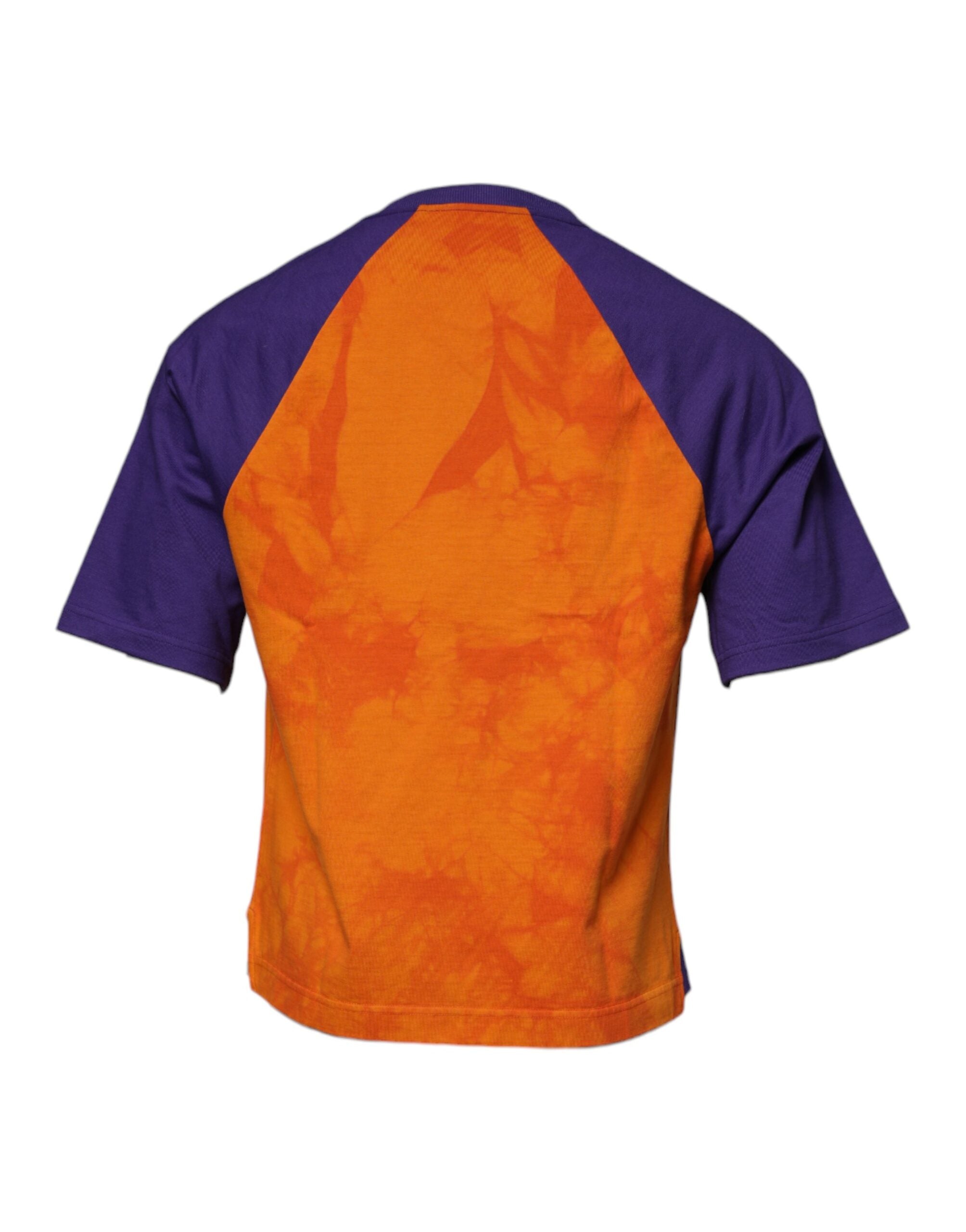 Dolce & Gabbana Orange Purple Graphic Print Short Sleeves T-shirt -   -  Dolce & Gabbana.