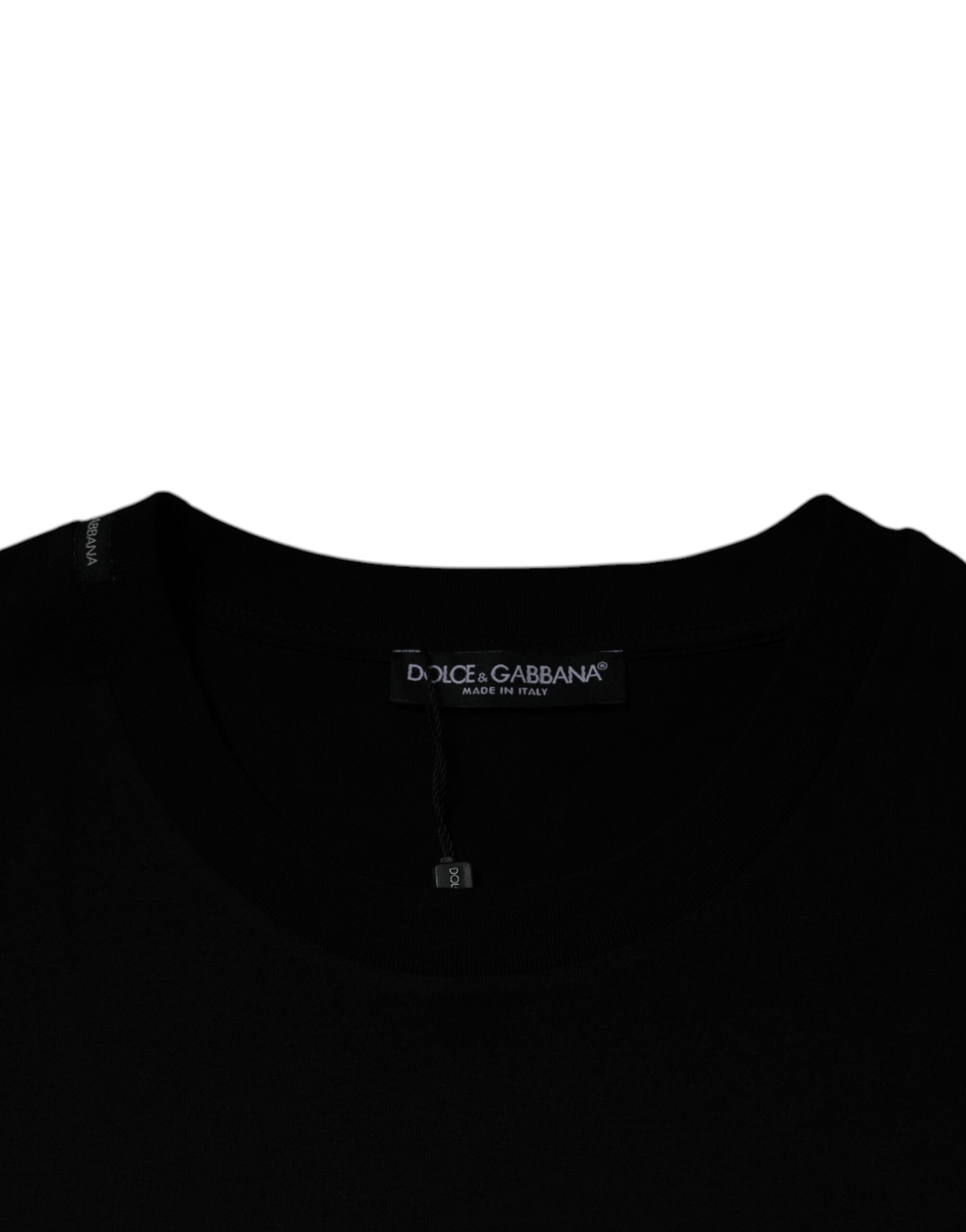 Dolce & Gabbana Black Crew Neck Short Sleeve T-shirt -   -  Dolce & Gabbana.