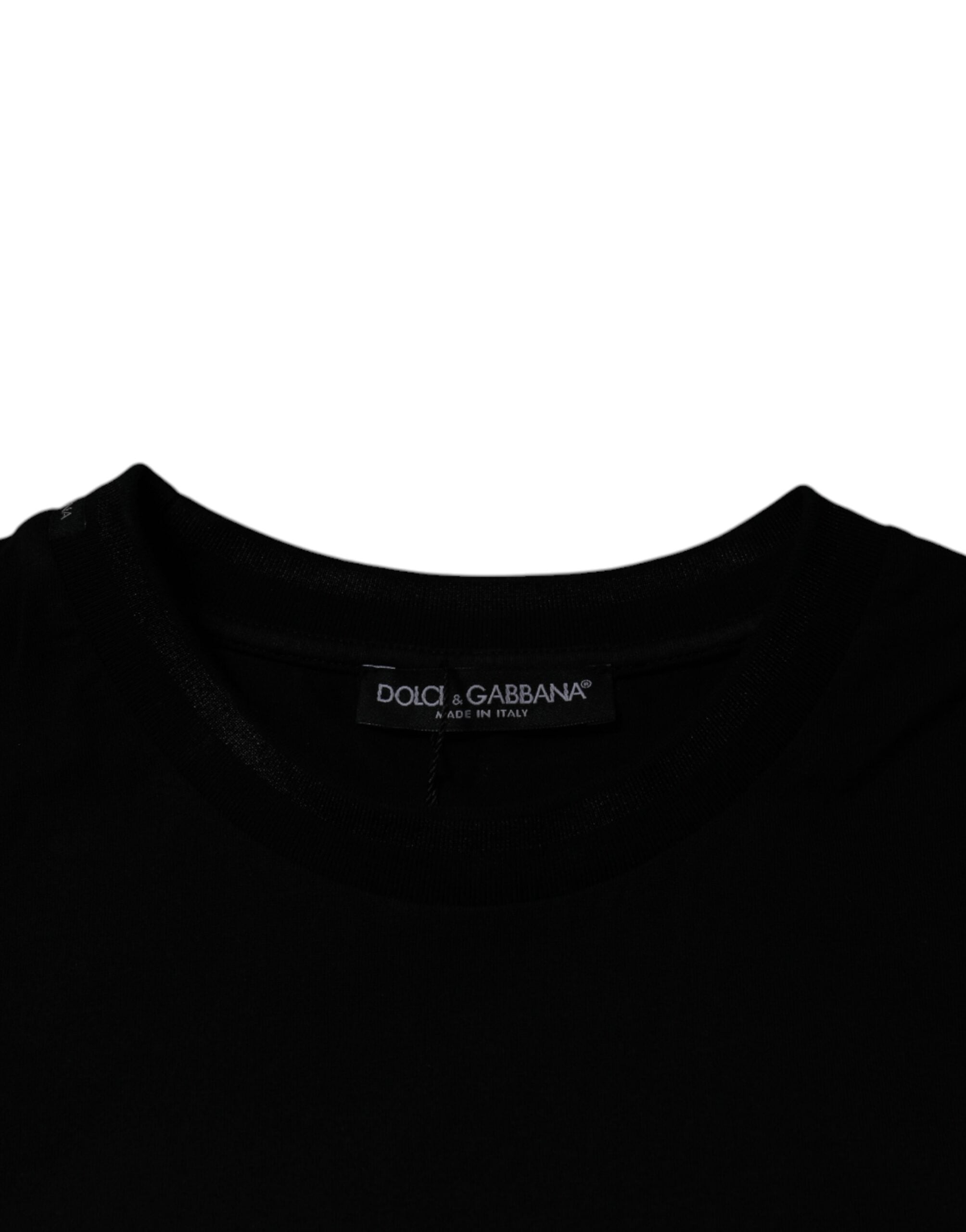 Dolce & Gabbana Black Crew Neck Short Sleeve T-shirt -   -  Dolce & Gabbana.