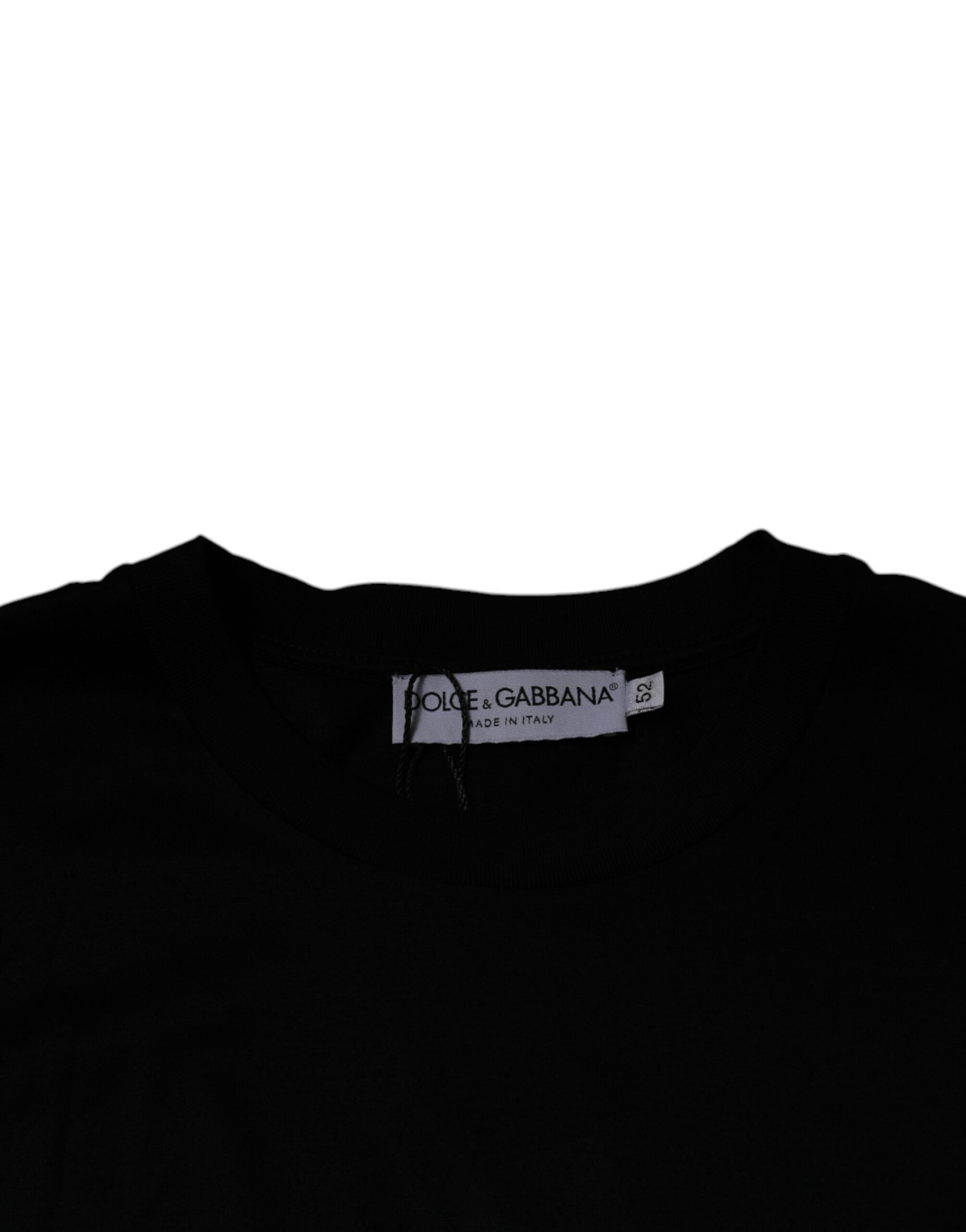Dolce & Gabbana Black Crew Neck Short Sleeve T-shirt -   -  Dolce & Gabbana.