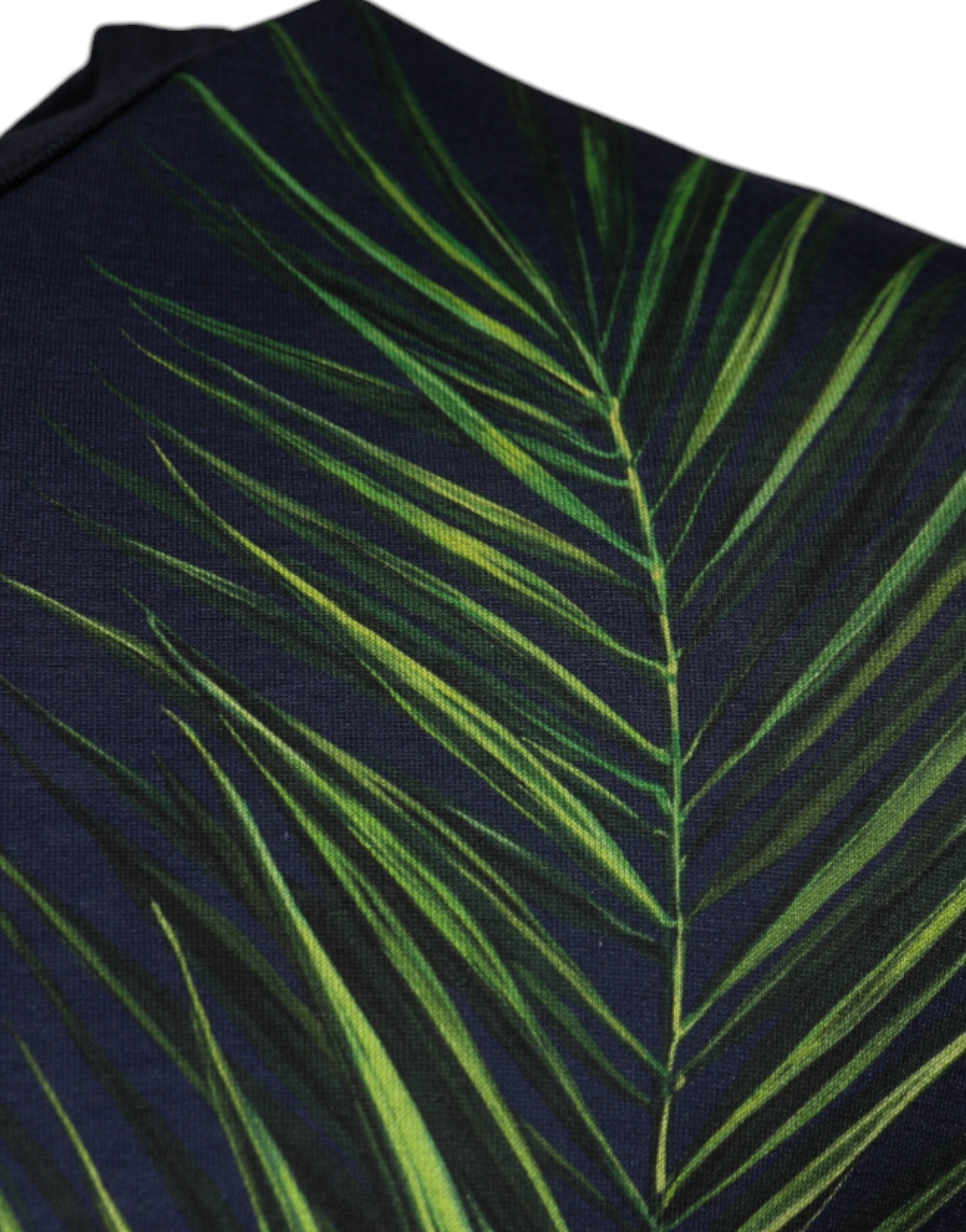 Dolce & Gabbana Blue Tree Print CrewNeck Short Sleeve T-shirt -   -  Dolce & Gabbana.