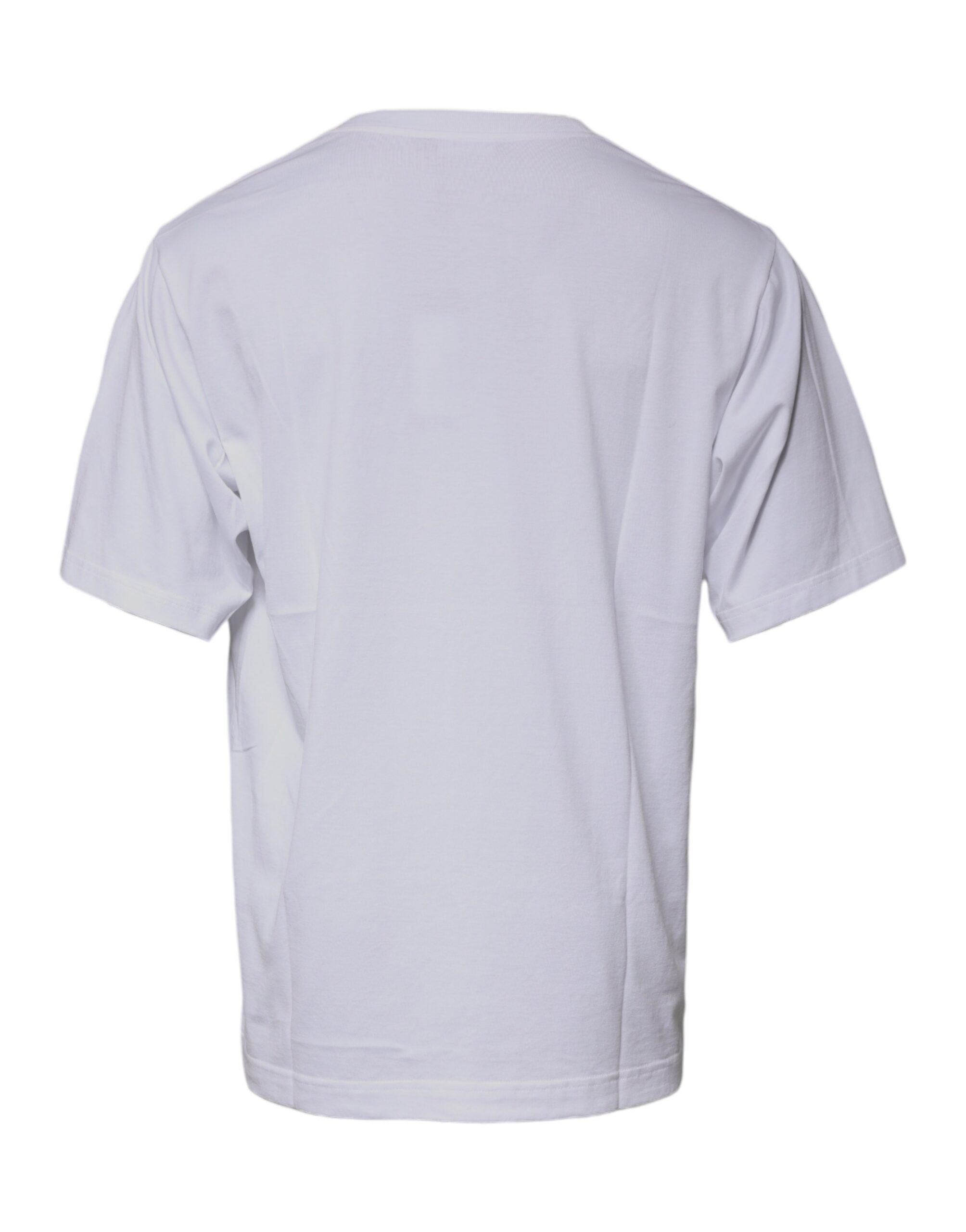 Dolce & Gabbana White DG Milano Cotton Crew Neck T-shirt -   -  Dolce & Gabbana.