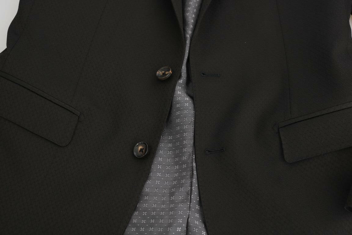 Dolce & Gabbana Brown Wool Crystal Bee Slim Fit MARTINI -   -  Dolce & Gabbana.
