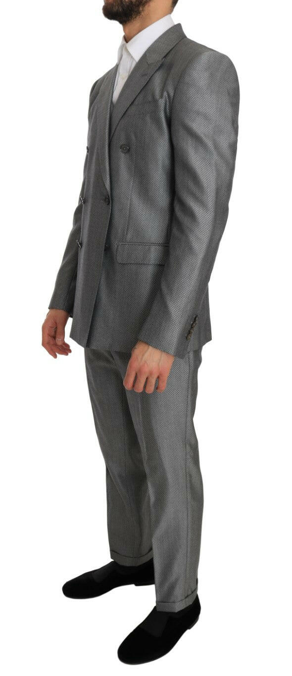 Dolce & Gabbana Black Stretch Crystal Bee Slim Fit Suit -   -  Dolce & Gabbana.
