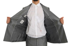 Dolce & Gabbana Black Stretch Crystal Bee Slim Fit Suit -   -  Dolce & Gabbana.