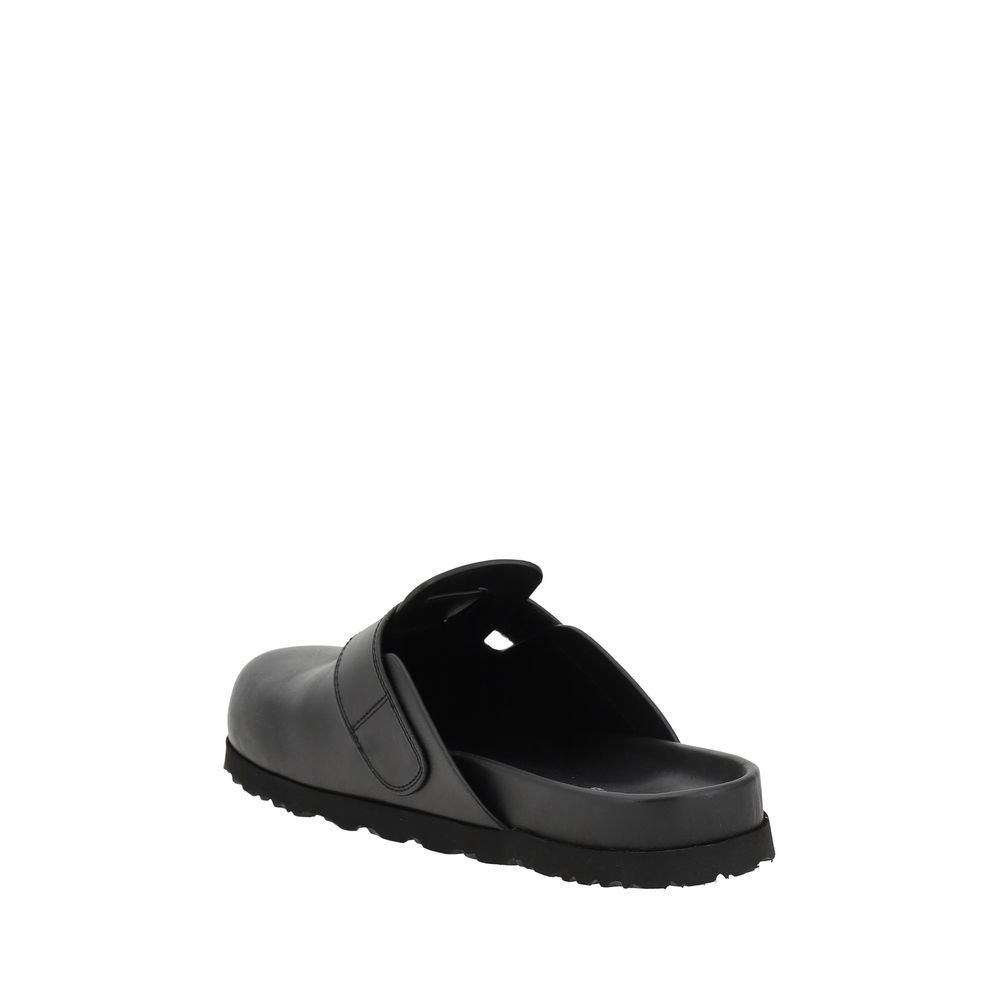 Palm Angels Leather Mules -   -  Palm Angels.