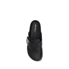 Palm Angels Leather Mules -   -  Palm Angels.