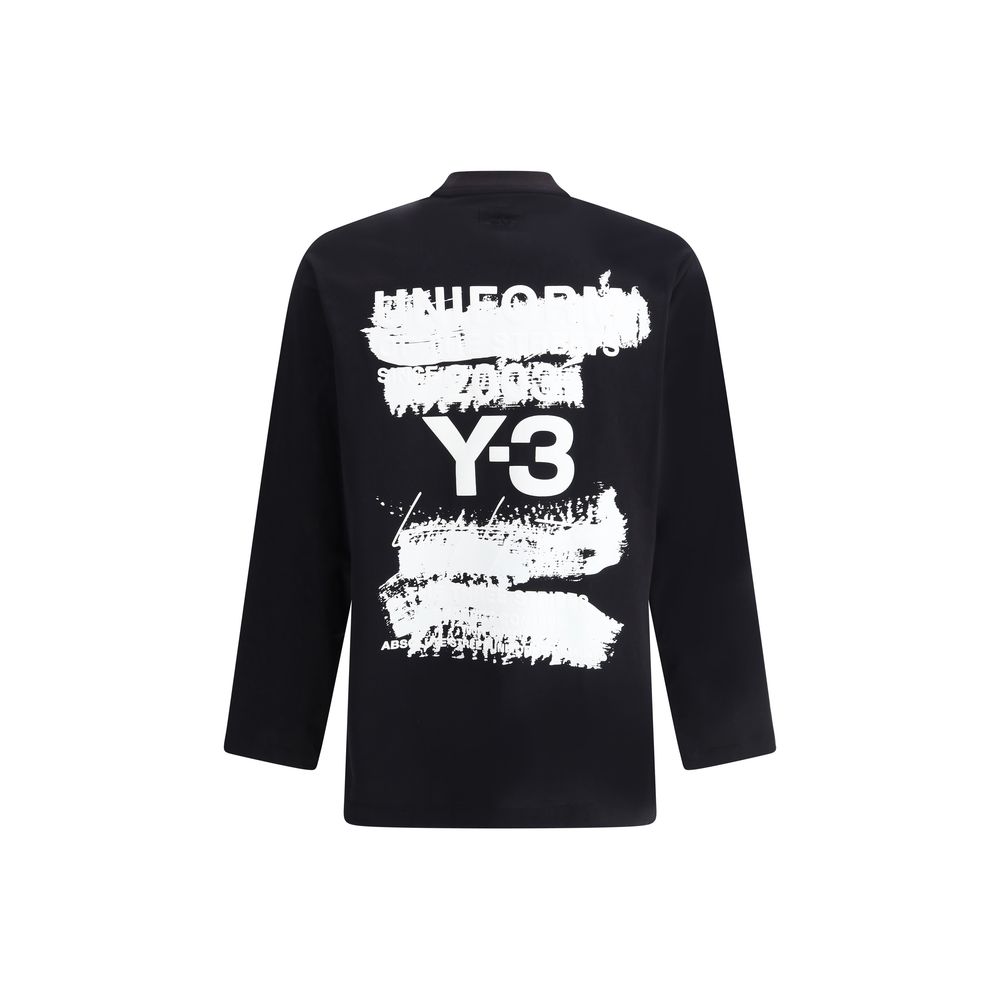 Y-3 Long Sleeve Jersey whit maxi print -   -  Y-3.