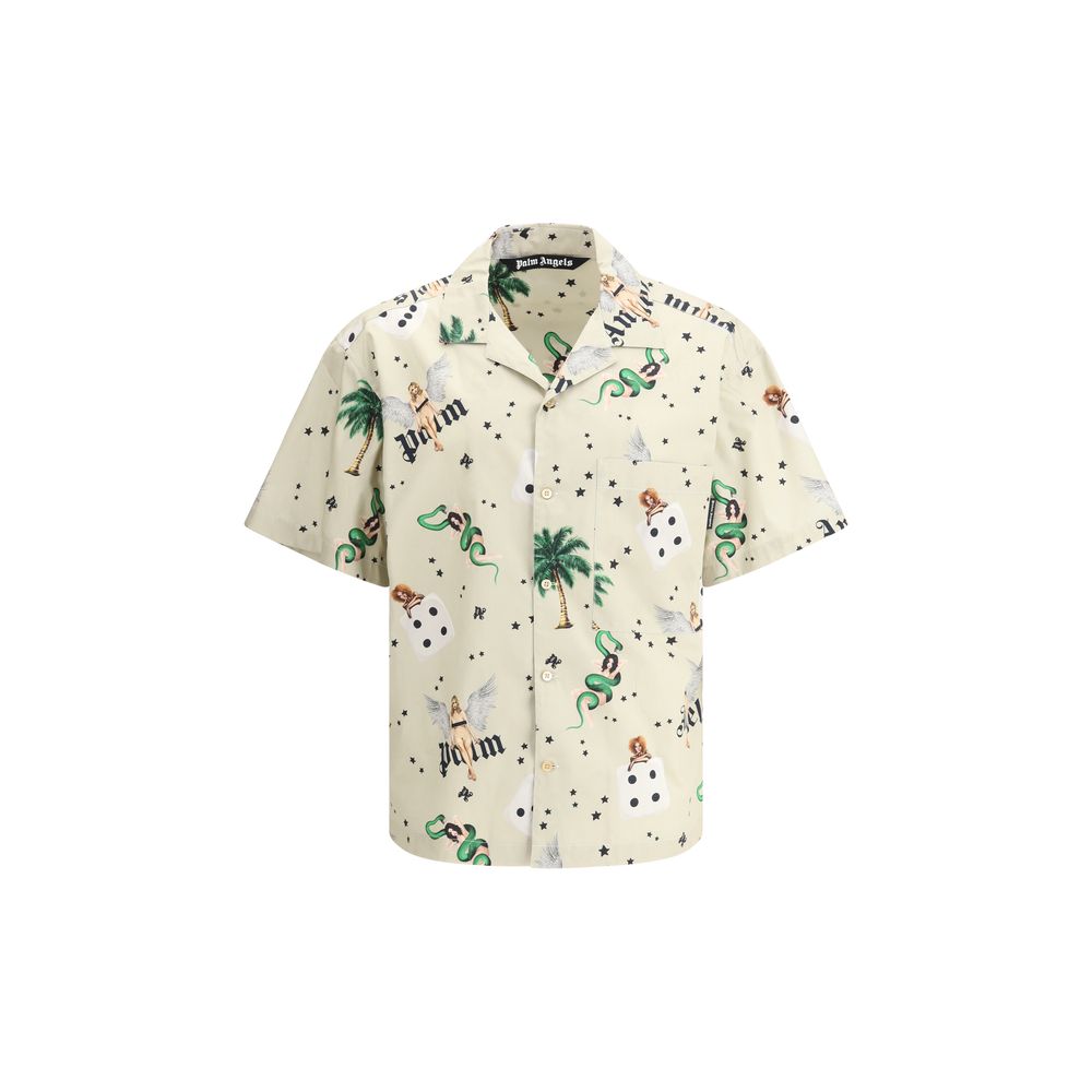 Palm Angels Pin Up Bowling Shirt -   -  Palm Angels.