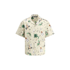 Palm Angels Pin Up Bowling Shirt -   -  Palm Angels.