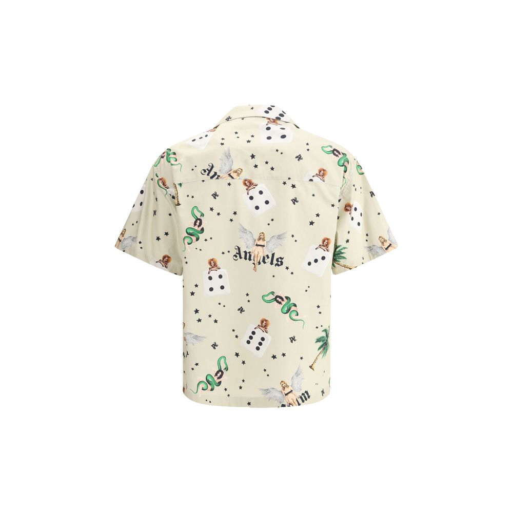 Palm Angels Pin Up Bowling Shirt -   -  Palm Angels.