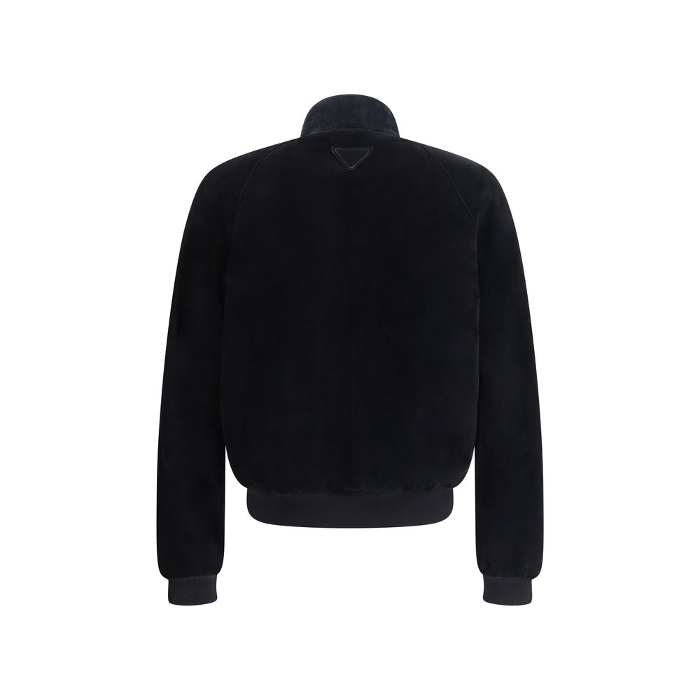 Prada Suede bomber Jacket -   -  Prada.