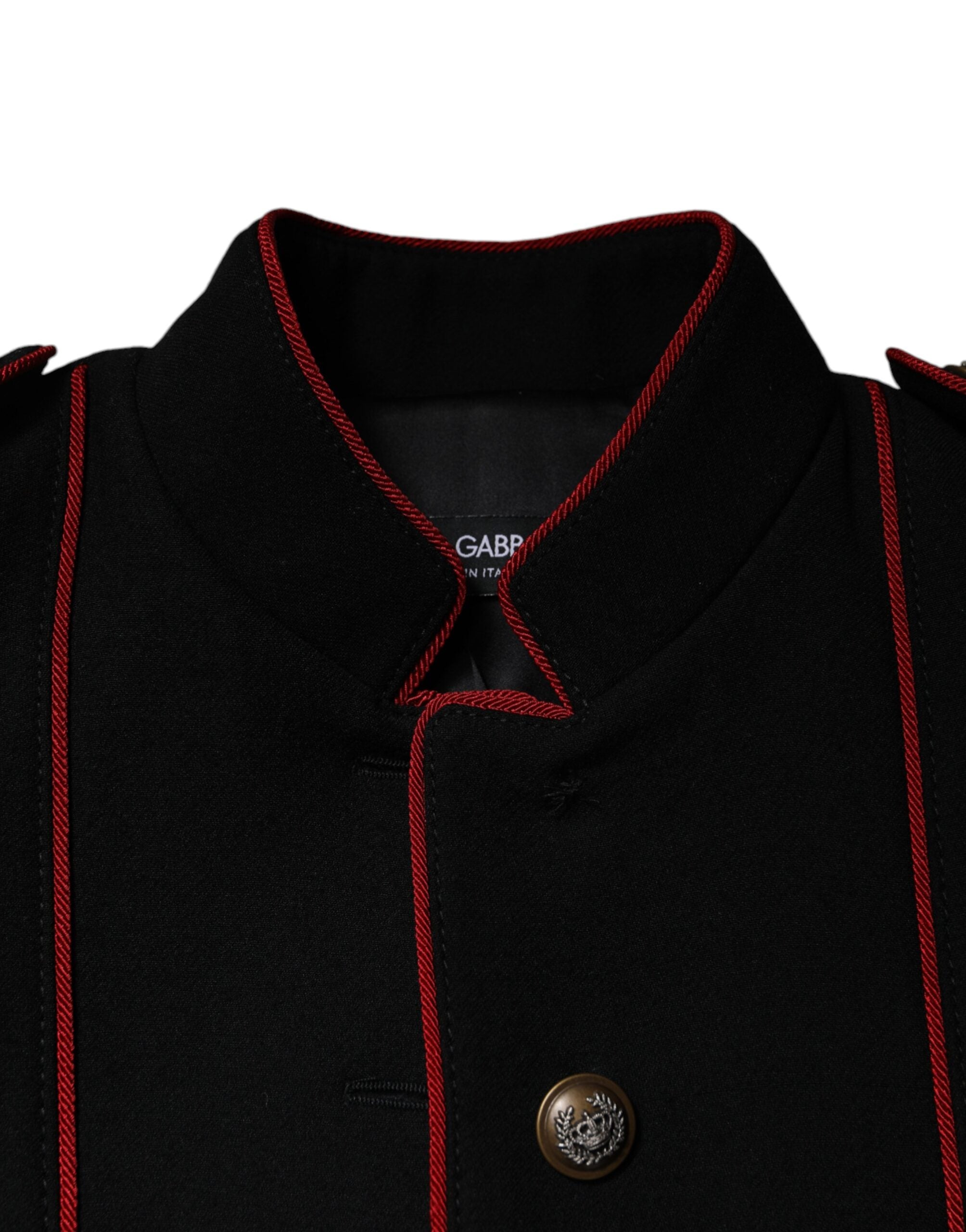 Dolce & Gabbana Black Single Breasted Trench Coat Jacket -   -  Dolce & Gabbana.