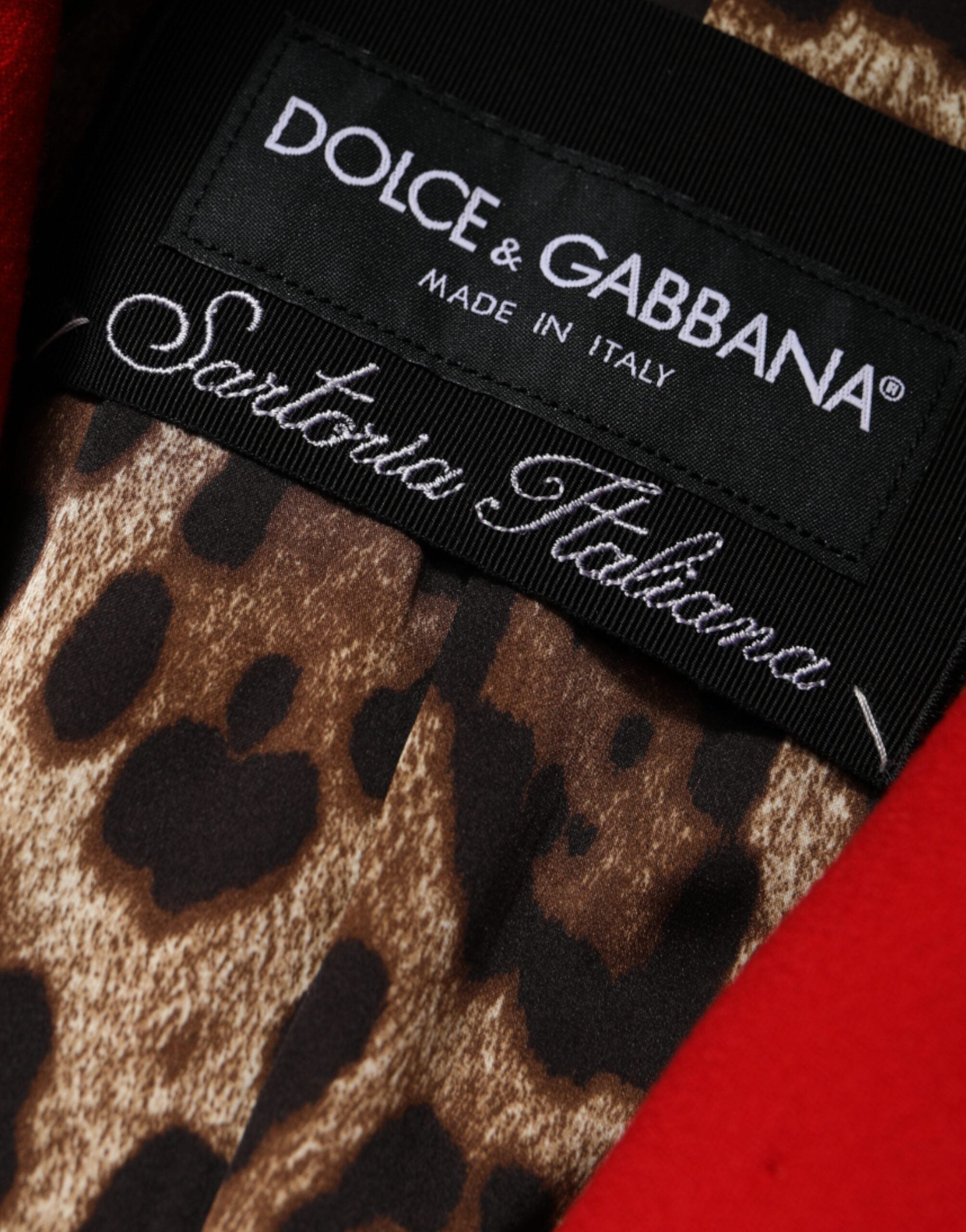 Dolce & Gabbana Red Jacquard Wool Women Trenchcoat Jacket -   -  Dolce & Gabbana.