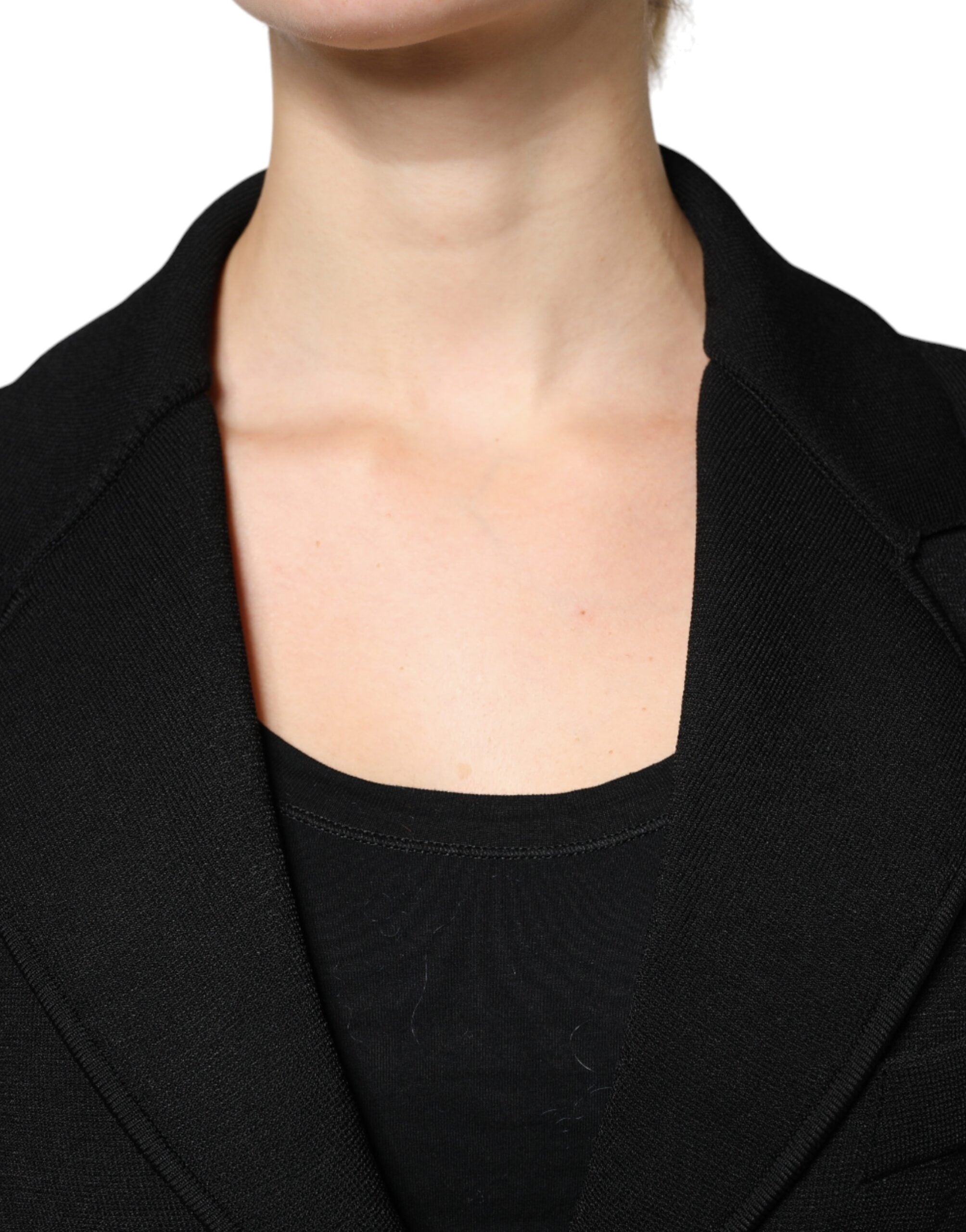 Dolce & Gabbana Black Viscose Single Breasted Blazer Jacket -   -  Dolce & Gabbana.