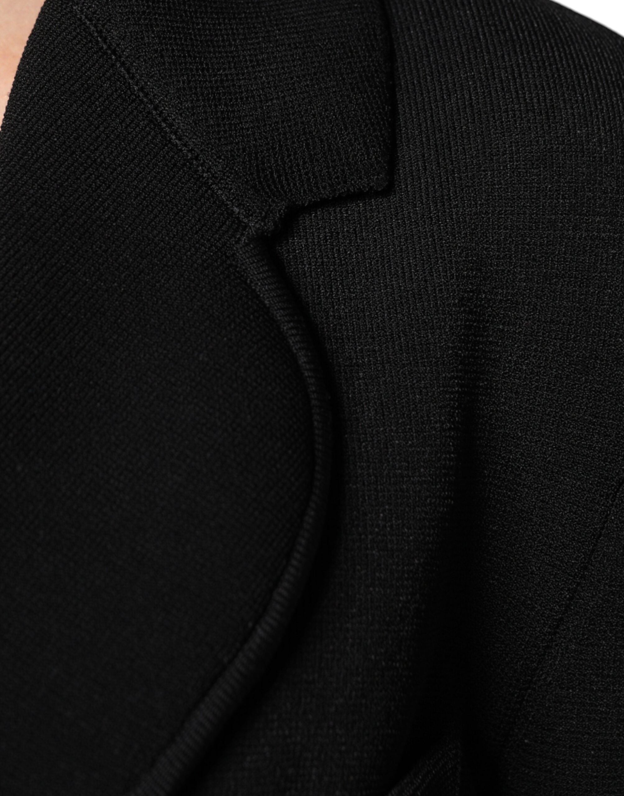 Dolce & Gabbana Black Viscose Single Breasted Blazer Jacket -   -  Dolce & Gabbana.