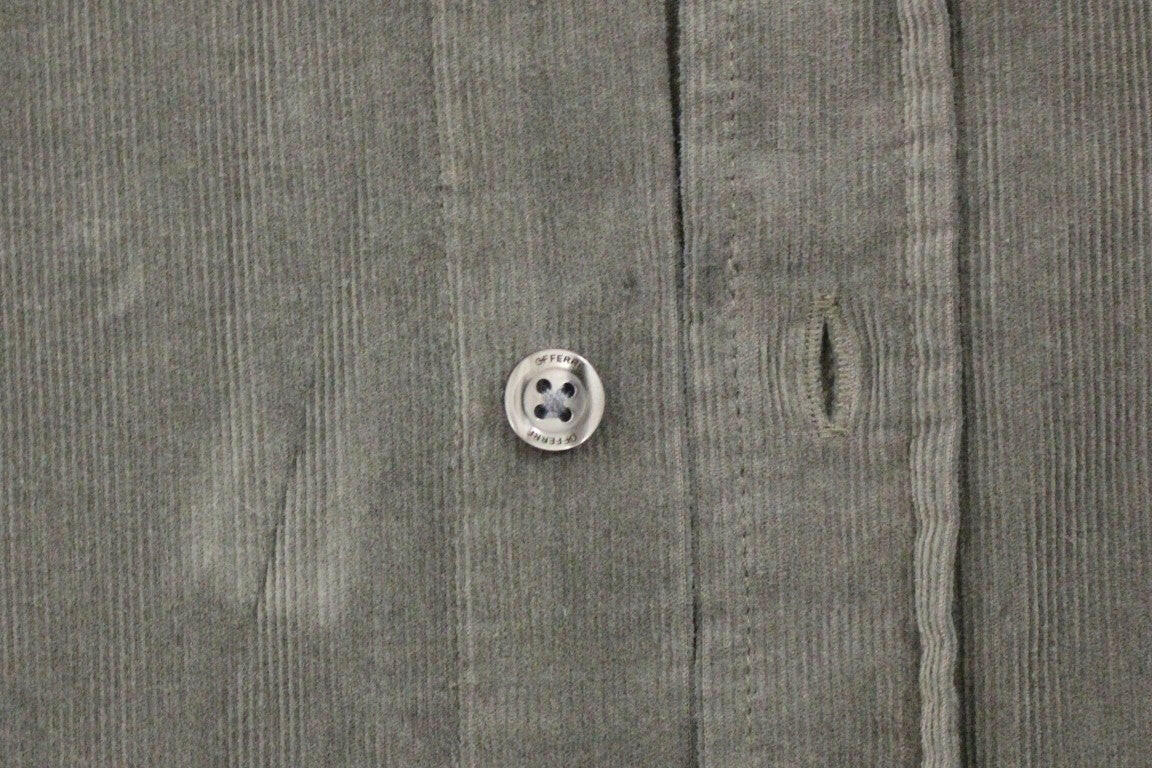 GF Ferre Green Button Front Cotton Casual Shirt -   -  GF Ferre.