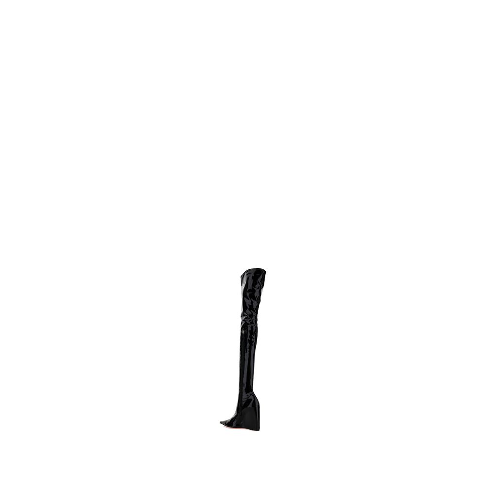 Amina Muaddi Danielle high Boots -   -  Amina Muaddi.