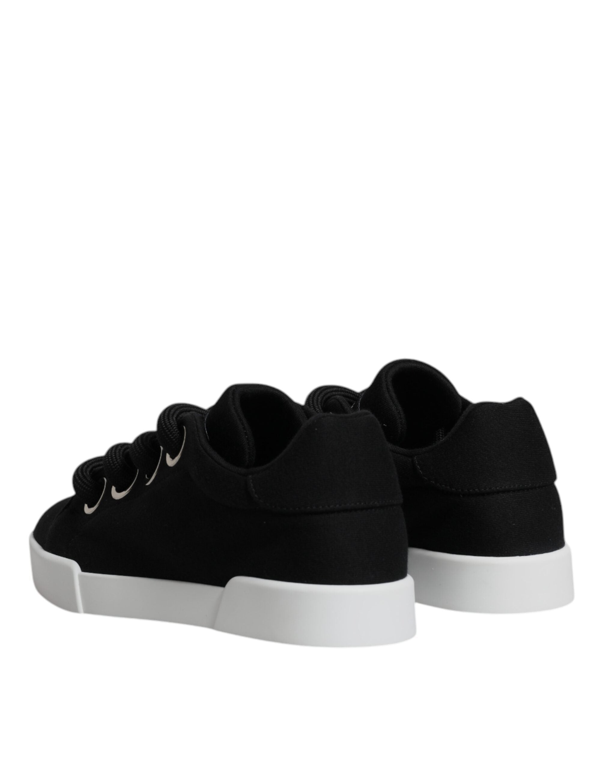 Dolce & Gabbana Black Portofino Low Top Sneakers Shoes -   -  Dolce & Gabbana.